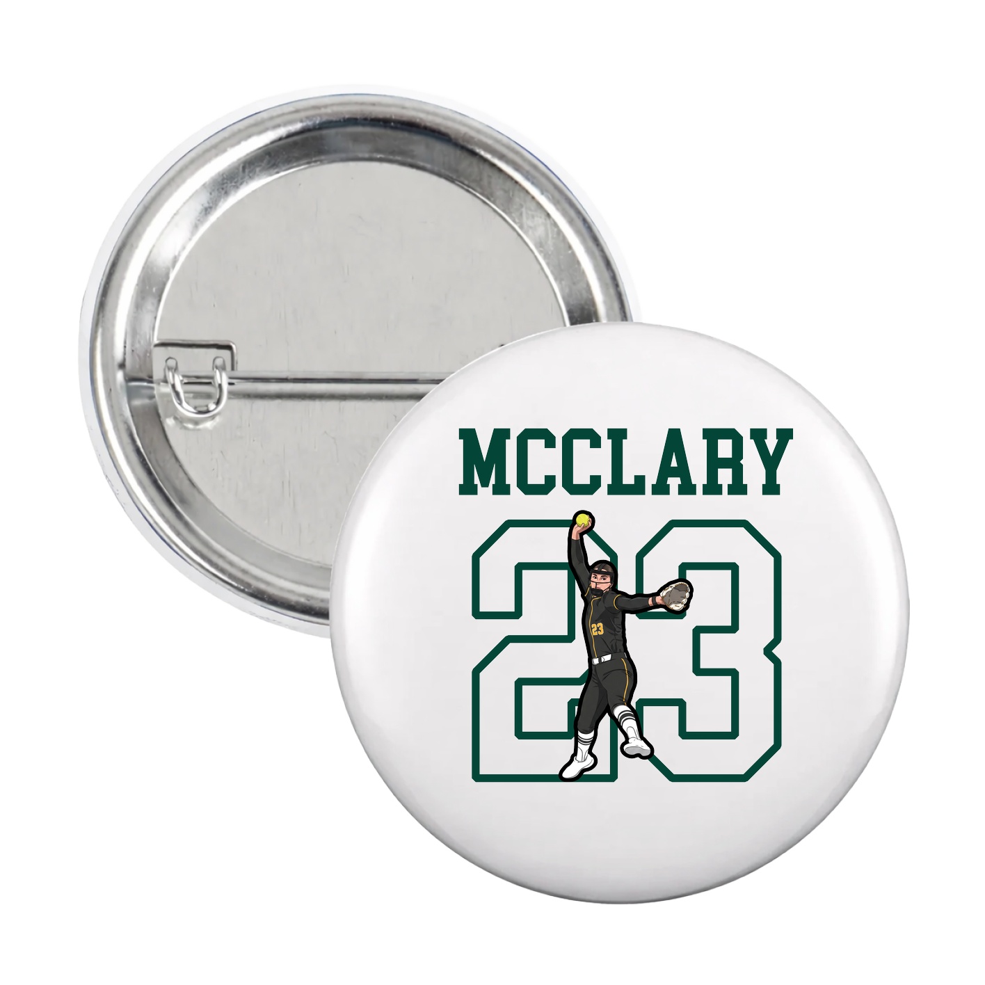 Game Day Button — Shirsey in White