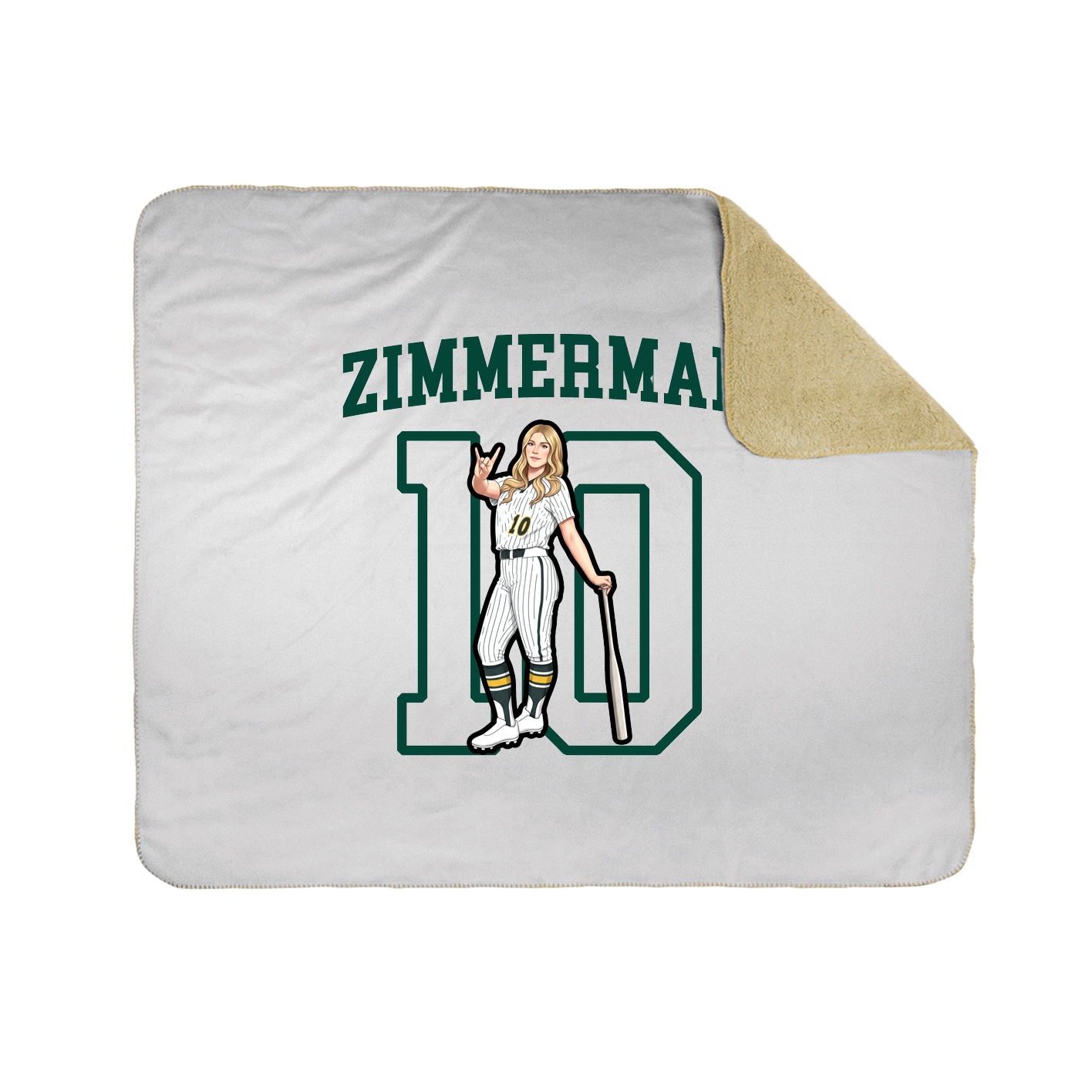 Throw Blanket — Shirsey in White
