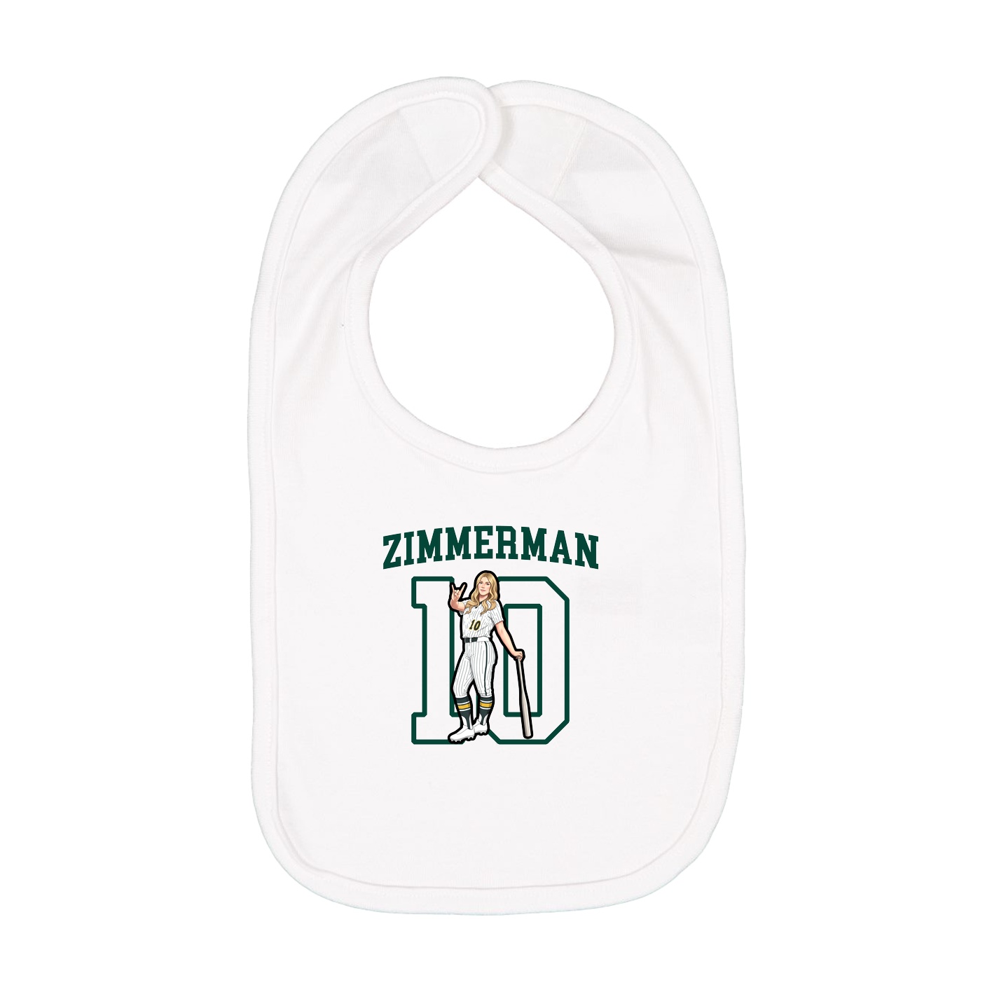 Infant Bib — Shirsey in White