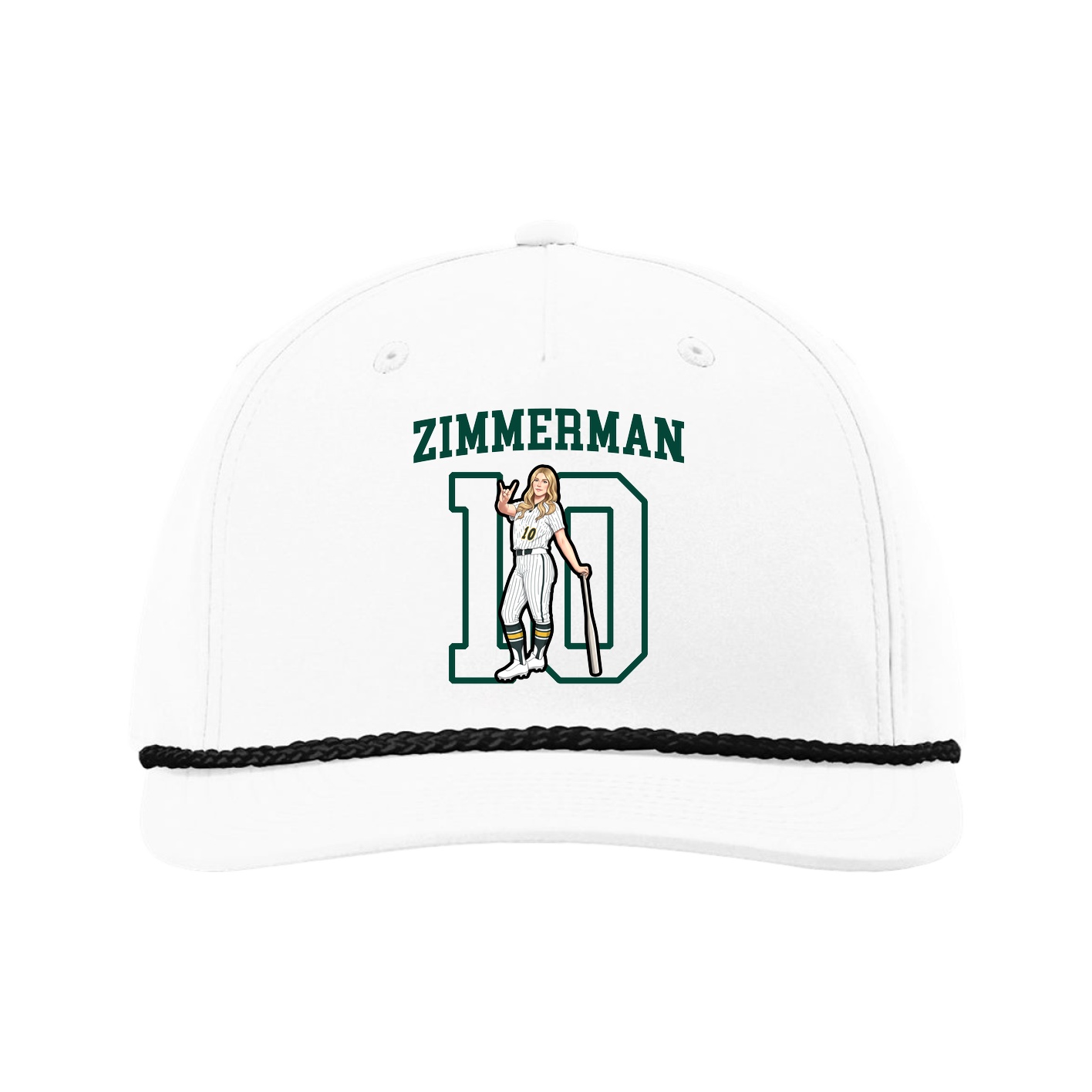 Five-Panel Classic Rope Cap — Shirsey in White