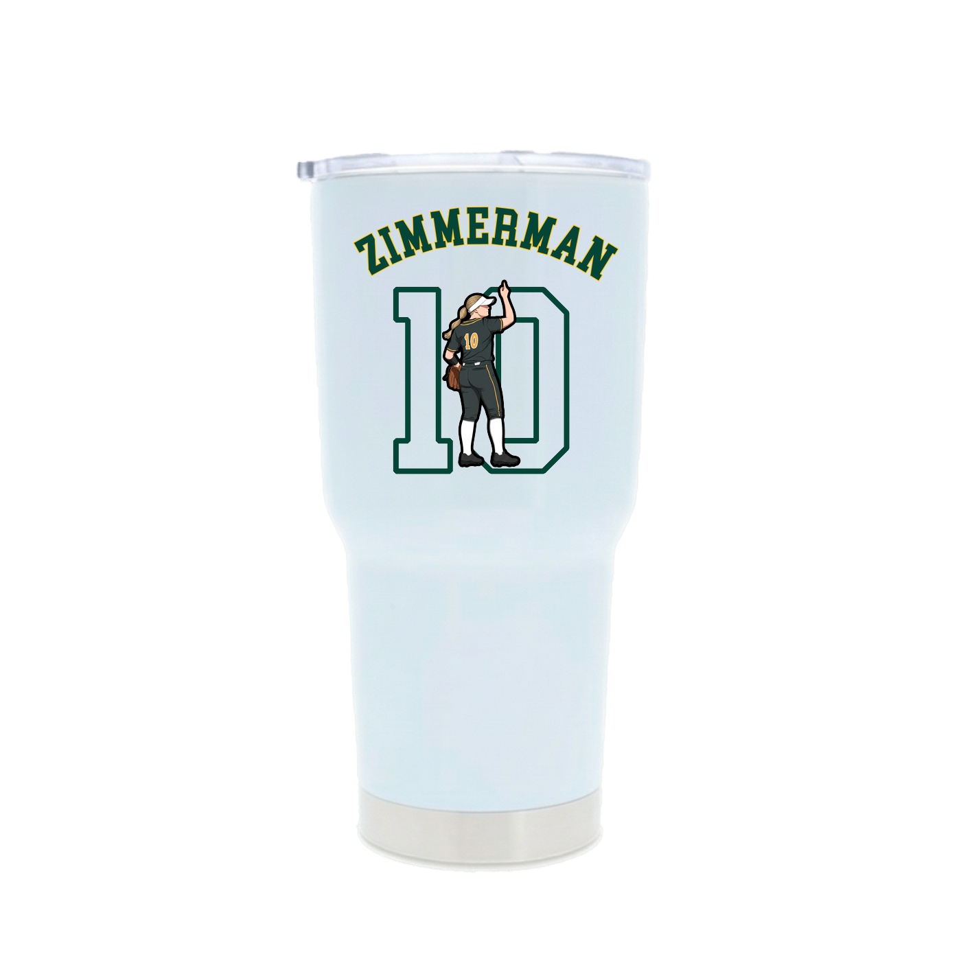 30oz Stainless Steel Tumbler — Shirsey Arch in White