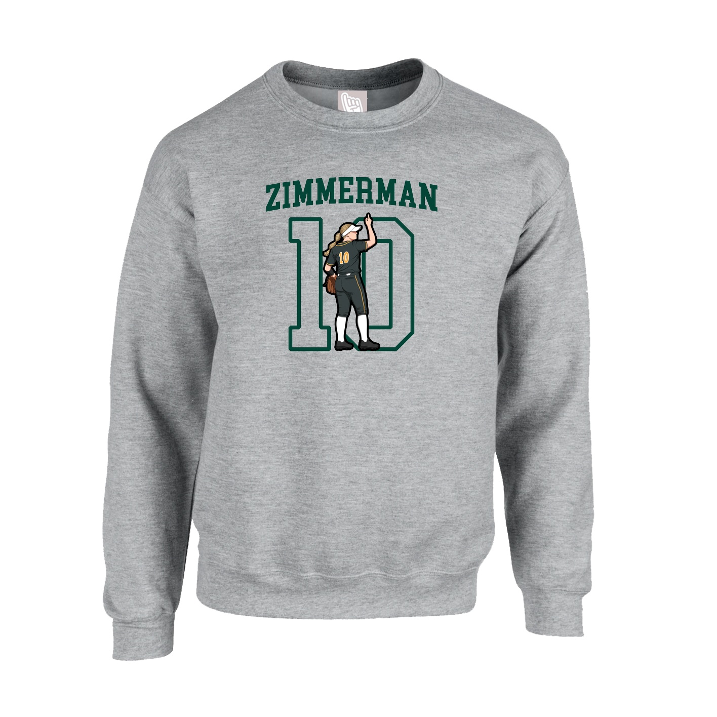 Fleece Crew — Shirsey in Grey