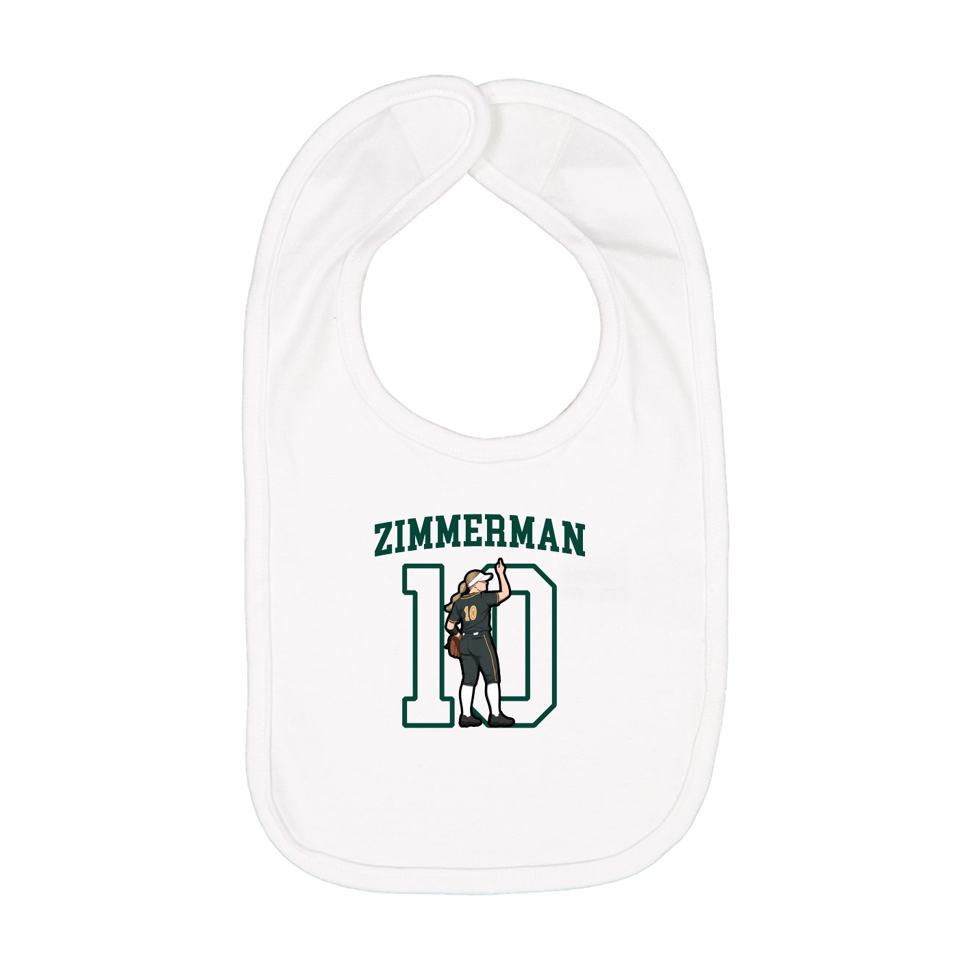 Infant Bib — Shirsey in White