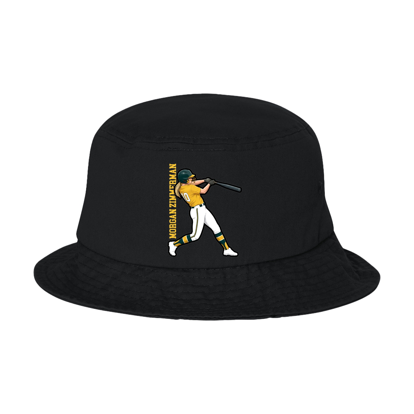 Bucket Cap — Name Vertical in Black