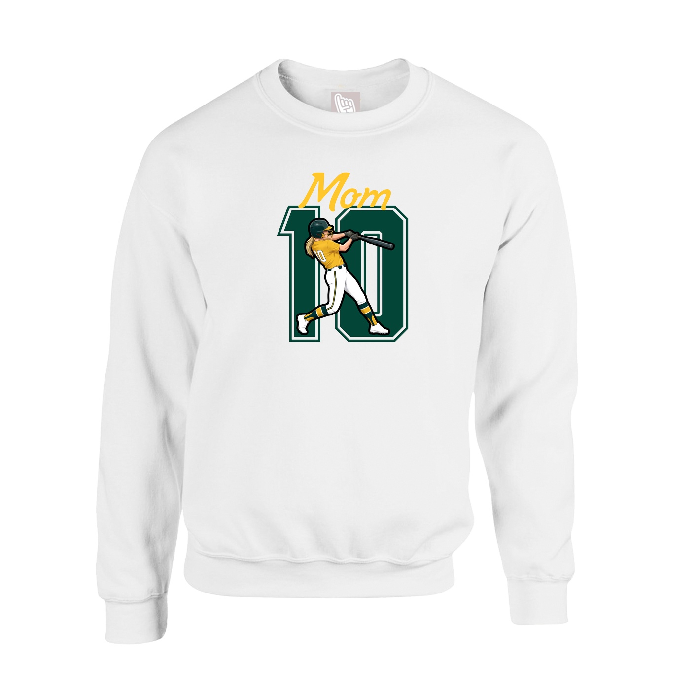 Fleece Crew — Mothers Day Shirsey in White