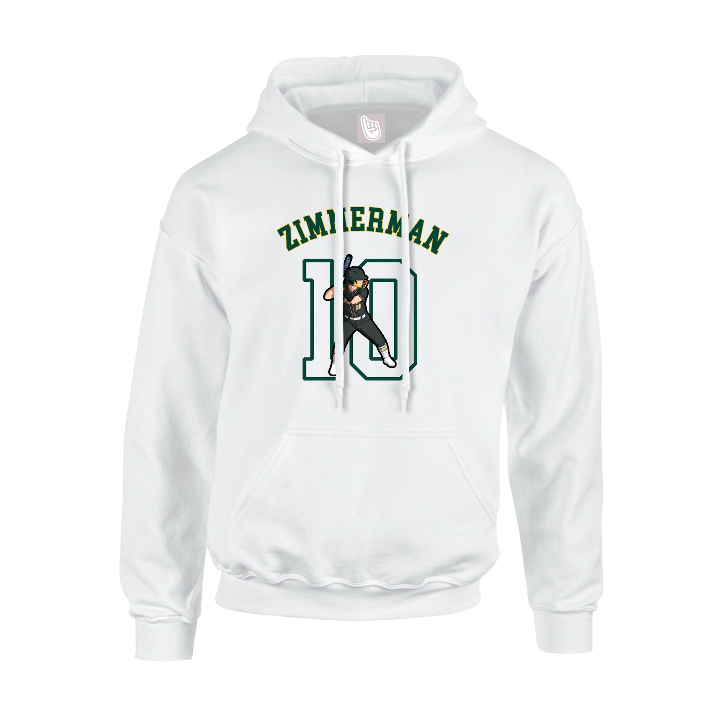 Youth Hoodie — Shirsey Arch in White
