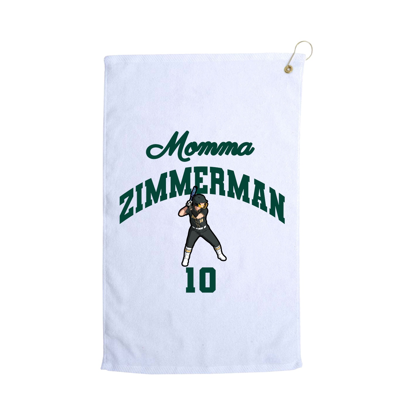 Golf Towel — Mothers Day Arch in White
