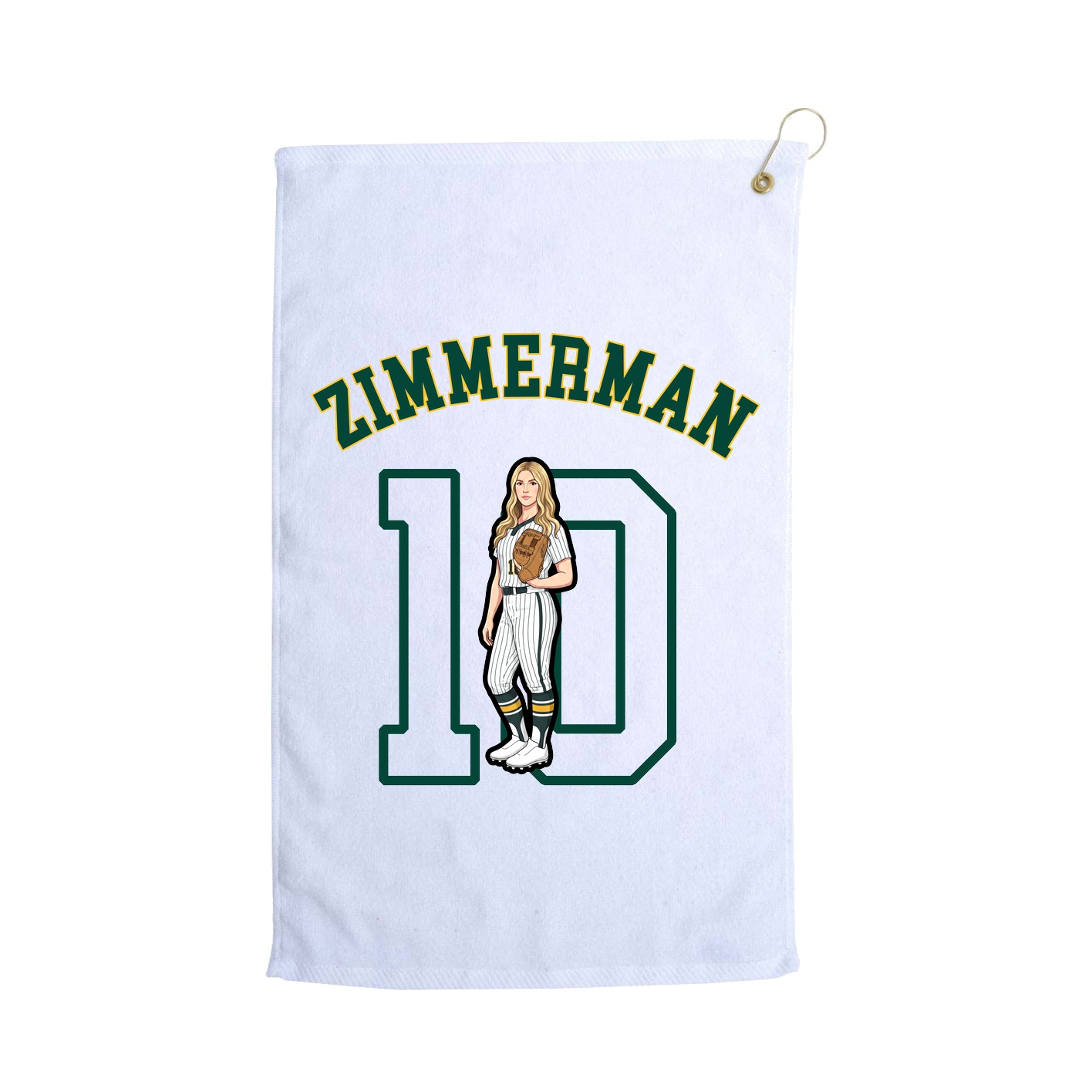 Golf Towel — Shirsey Arch in White