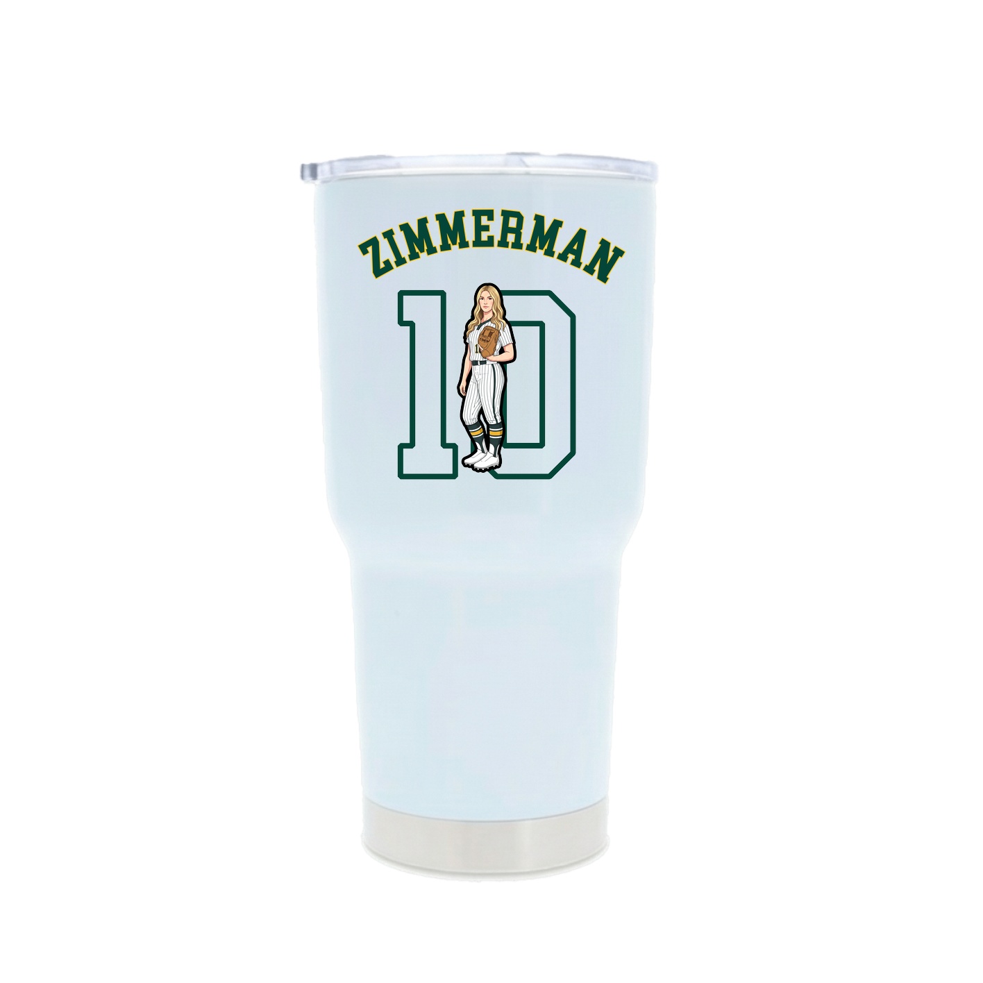 30oz Stainless Steel Tumbler — Shirsey Arch in White