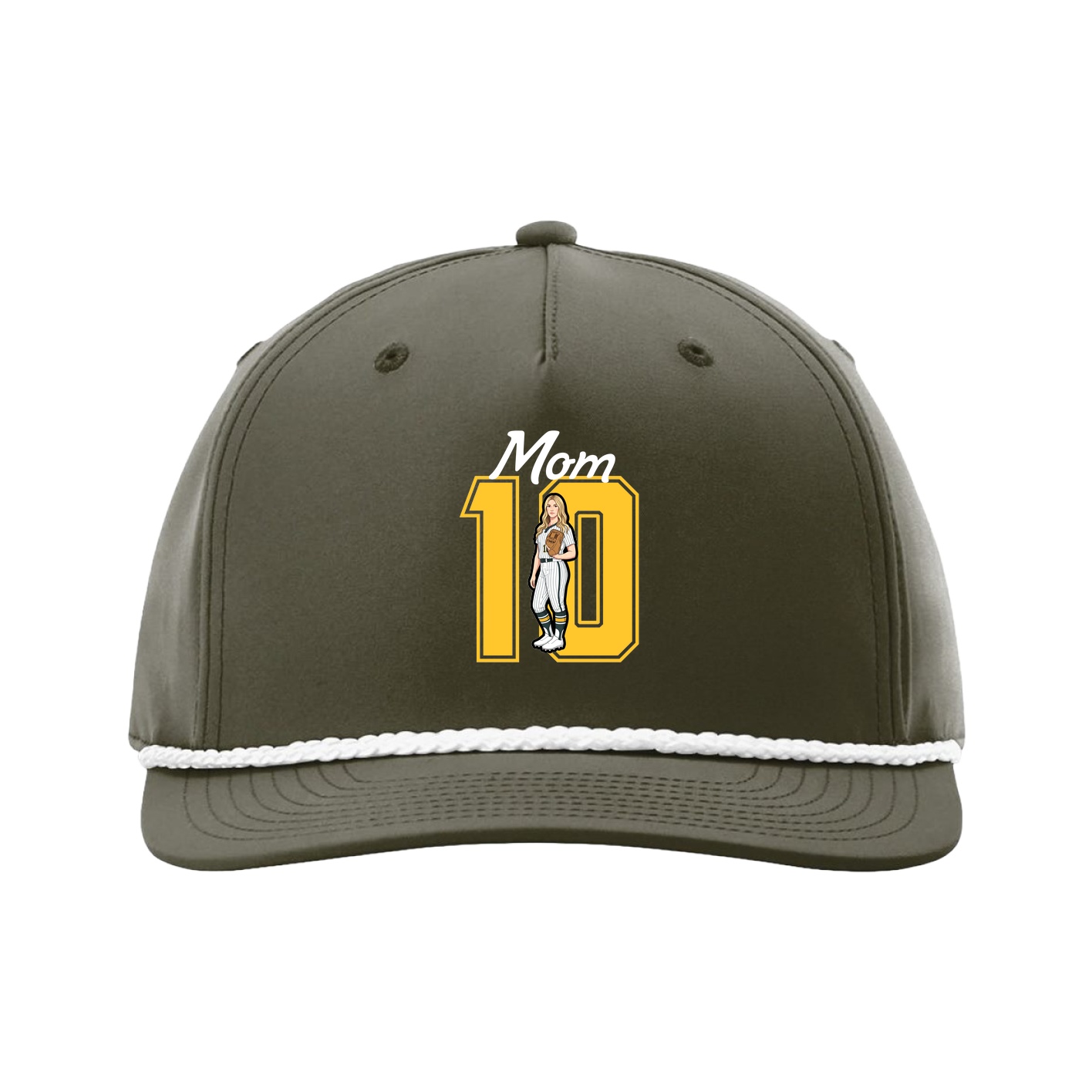 Five-Panel Classic Rope Cap — Mothers Day Shirsey in Green