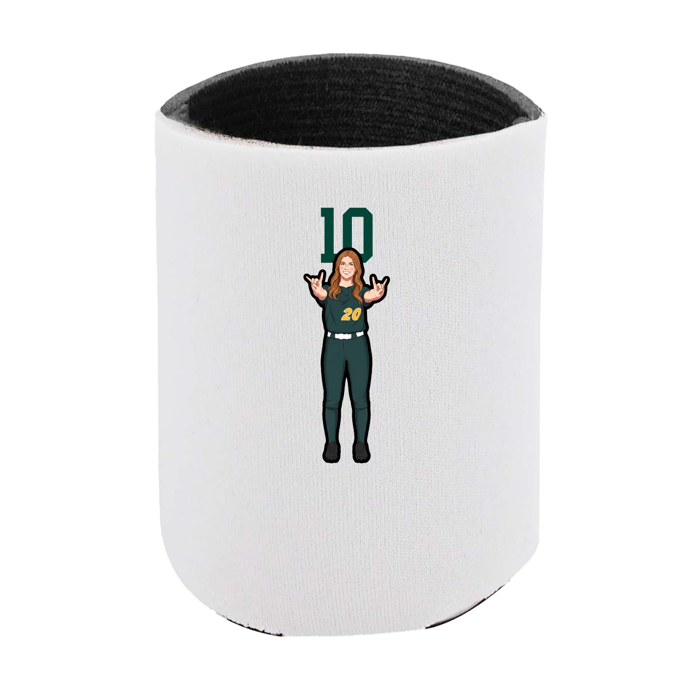 Can Holder — Number Top in White