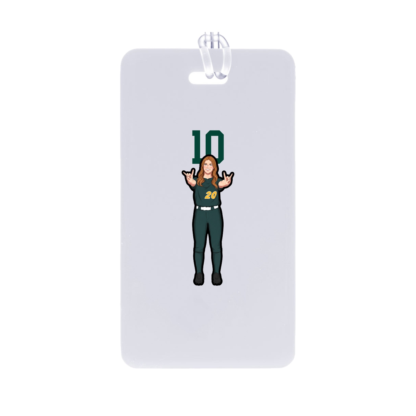 Bag Tag — Number Top in Classic