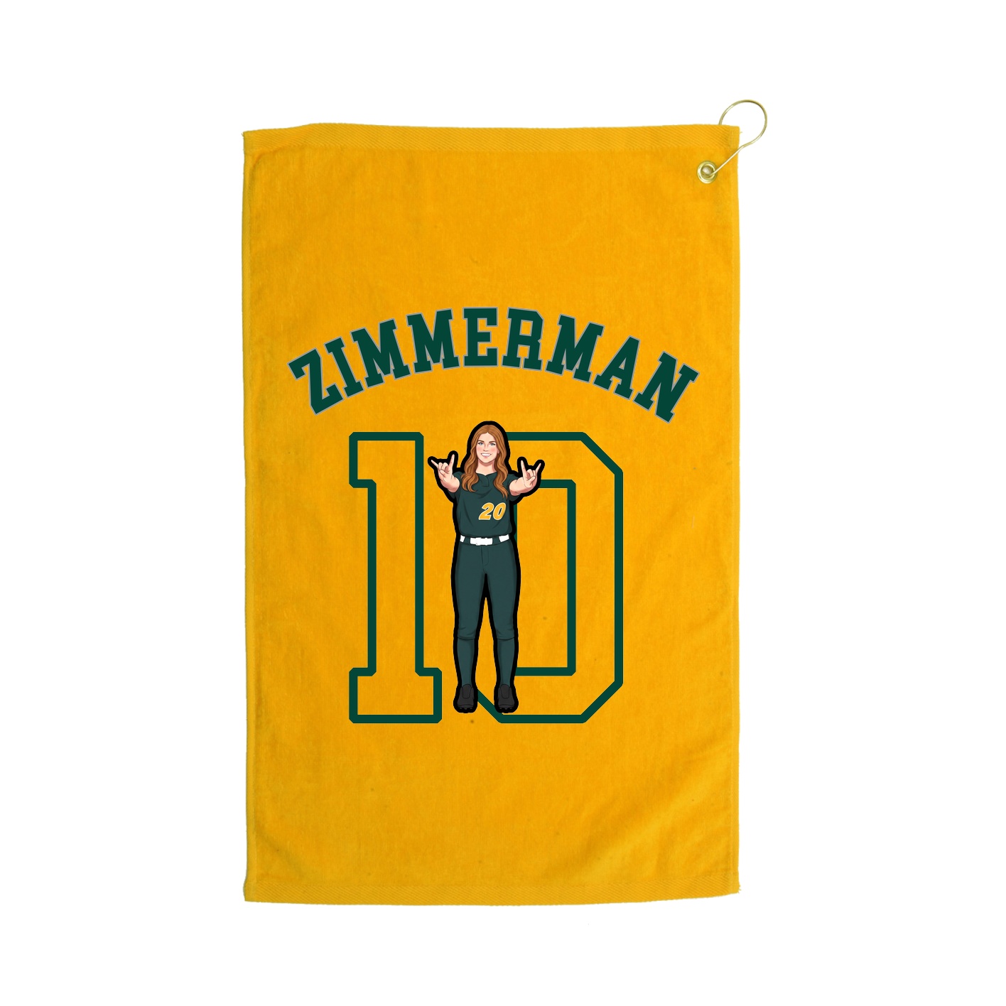 Golf Towel — Shirsey Arch in Gold