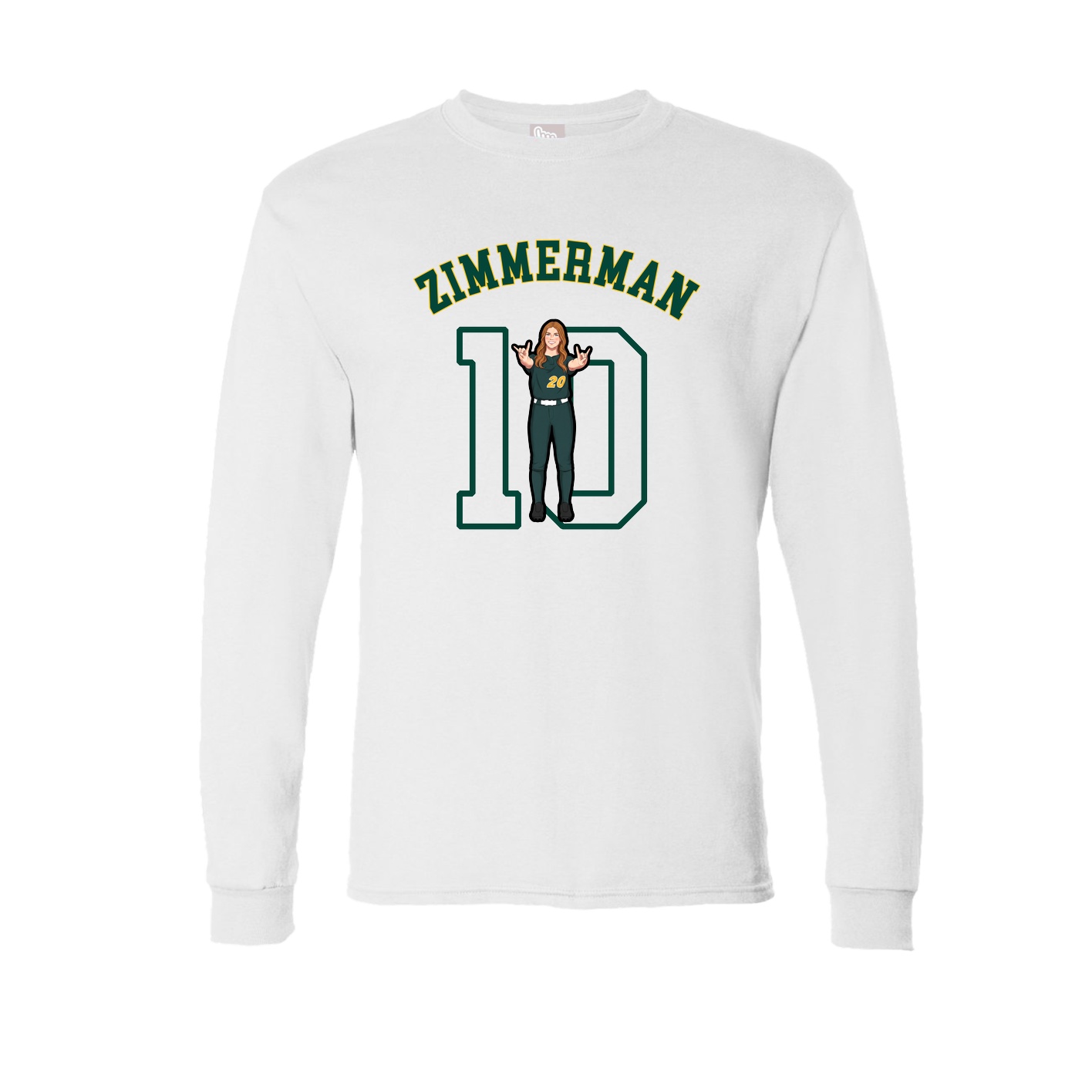 Long Sleeve Tee — Shirsey Arch in White