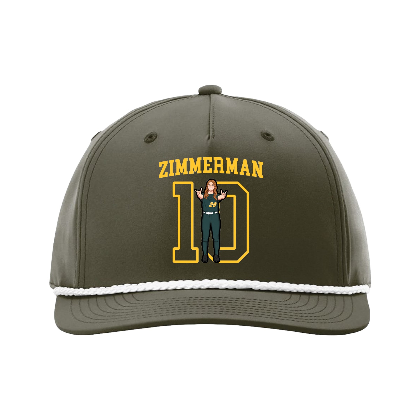 Five-Panel Classic Rope Cap — Shirsey in Green
