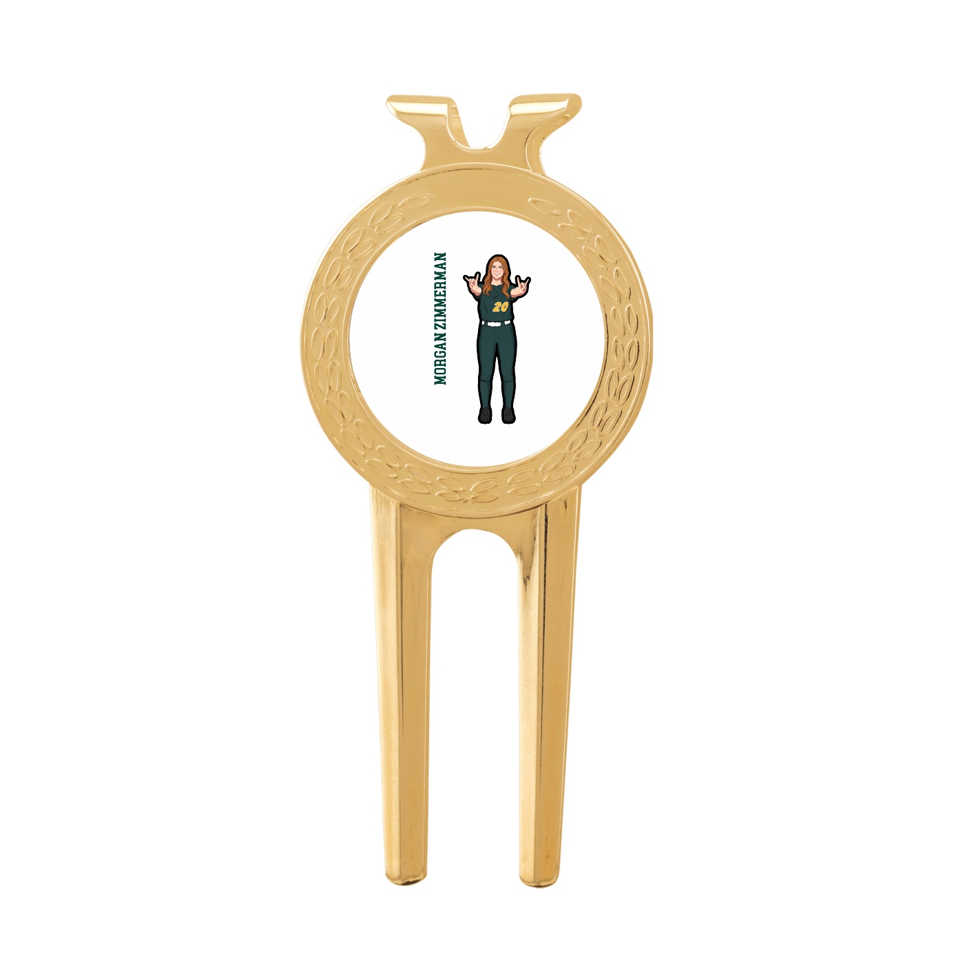 Divot Tool with Ball Marker — Name Vertical in Classic