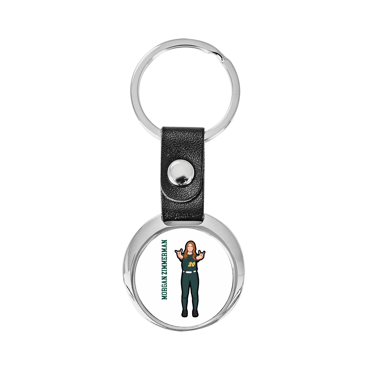 Key Chain — Name Vertical in Classic