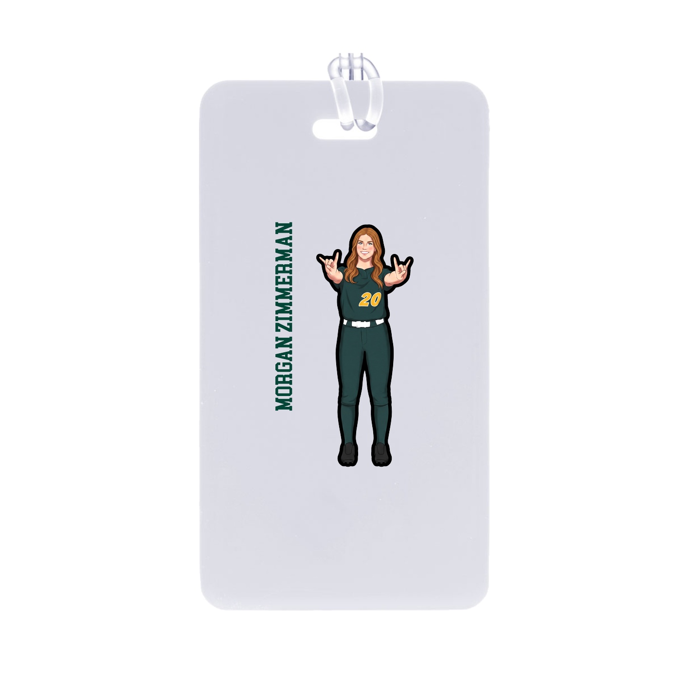 Bag Tag — Name Vertical in Classic