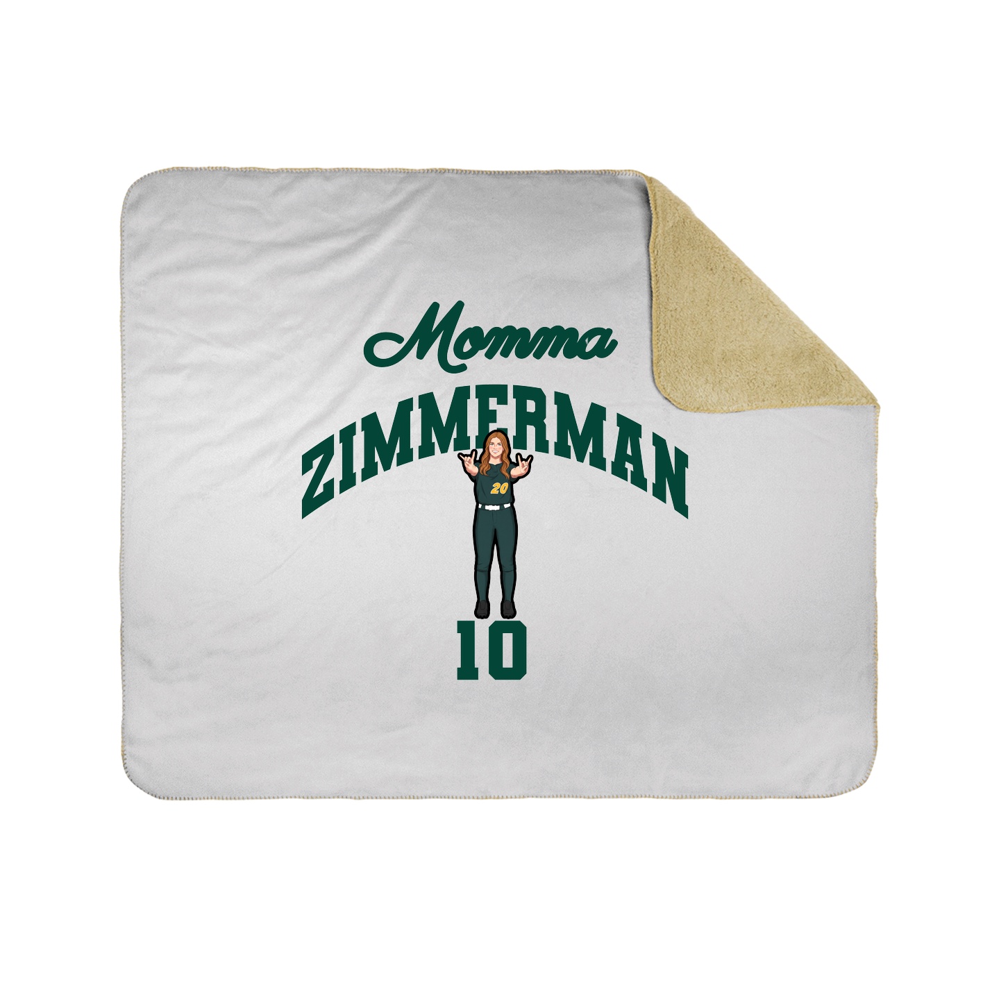 Throw Blanket — Mothers Day Arch in White