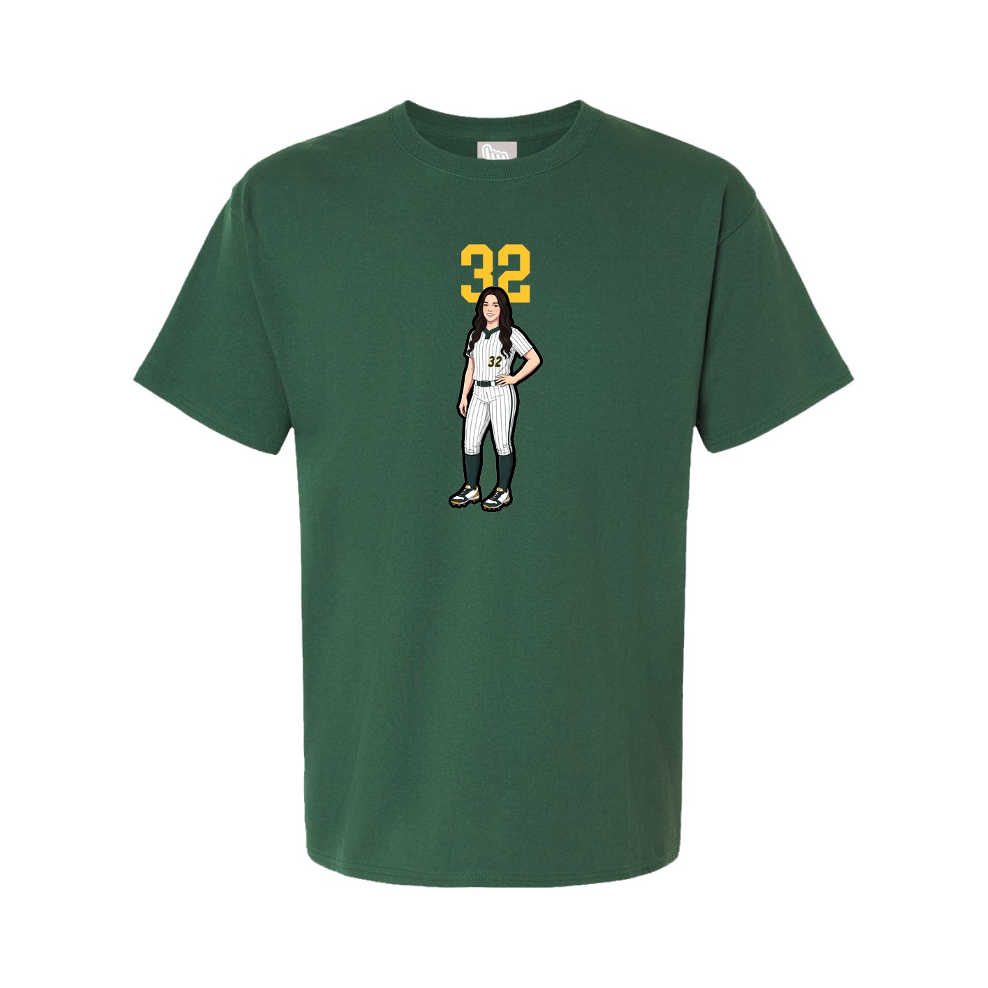 Tee — Number Top in Green