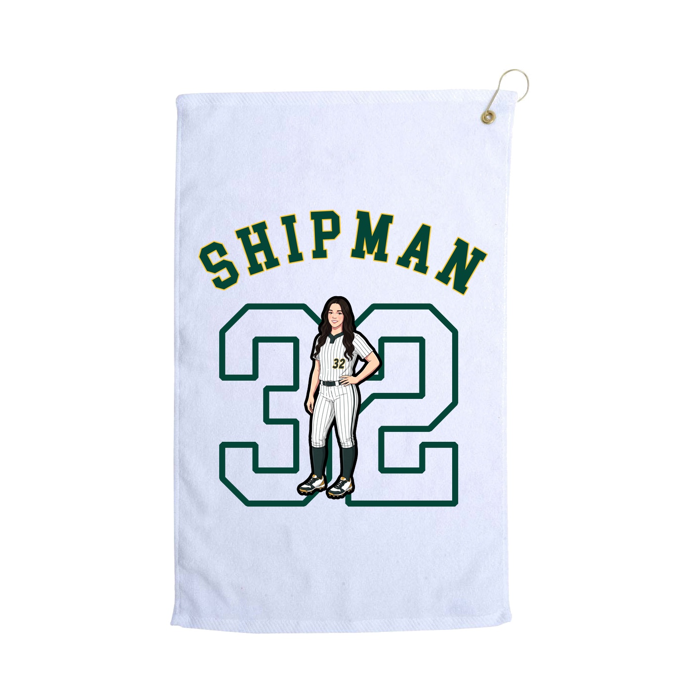 Golf Towel — Shirsey Arch in White