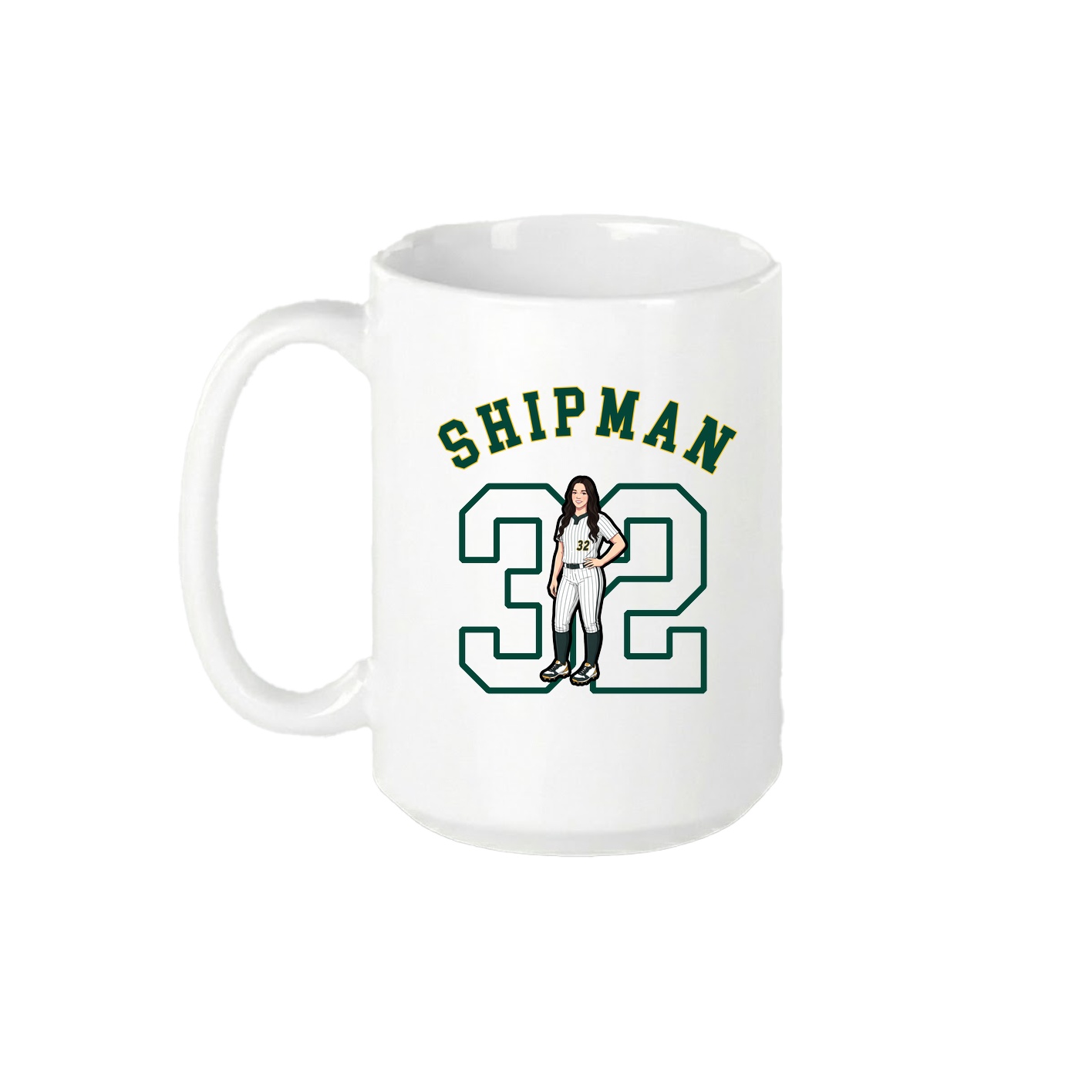 15oz Coffee Mug — Shirsey Arch in White