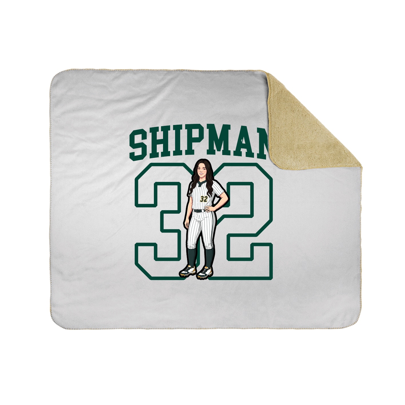 Throw Blanket — Shirsey in White