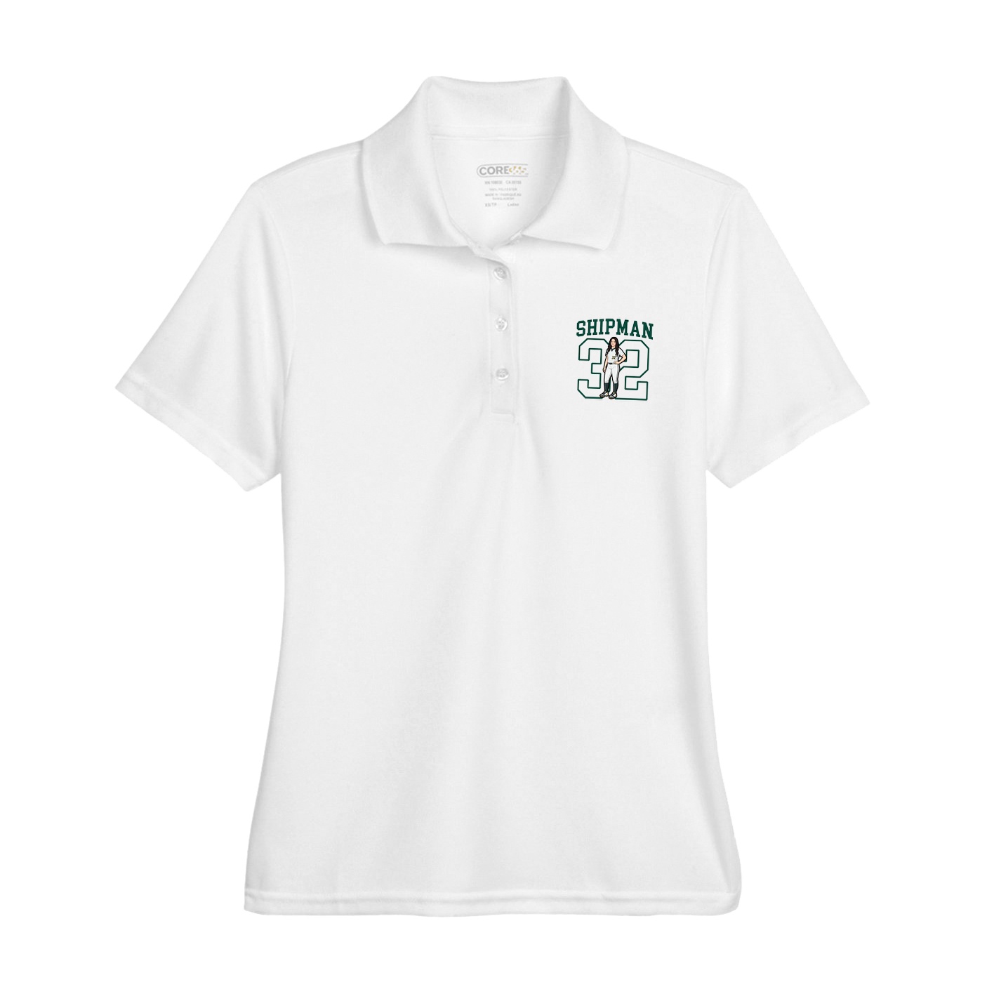 Womens Performance Polo — Shirsey in White