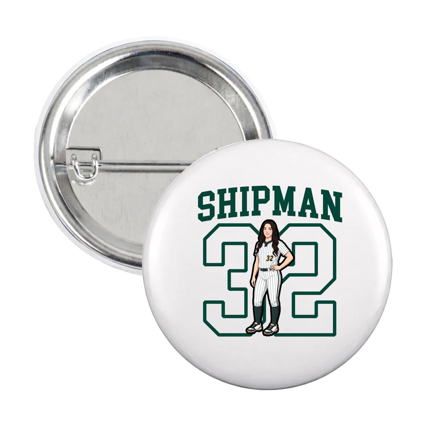 Game Day Button — Shirsey in White