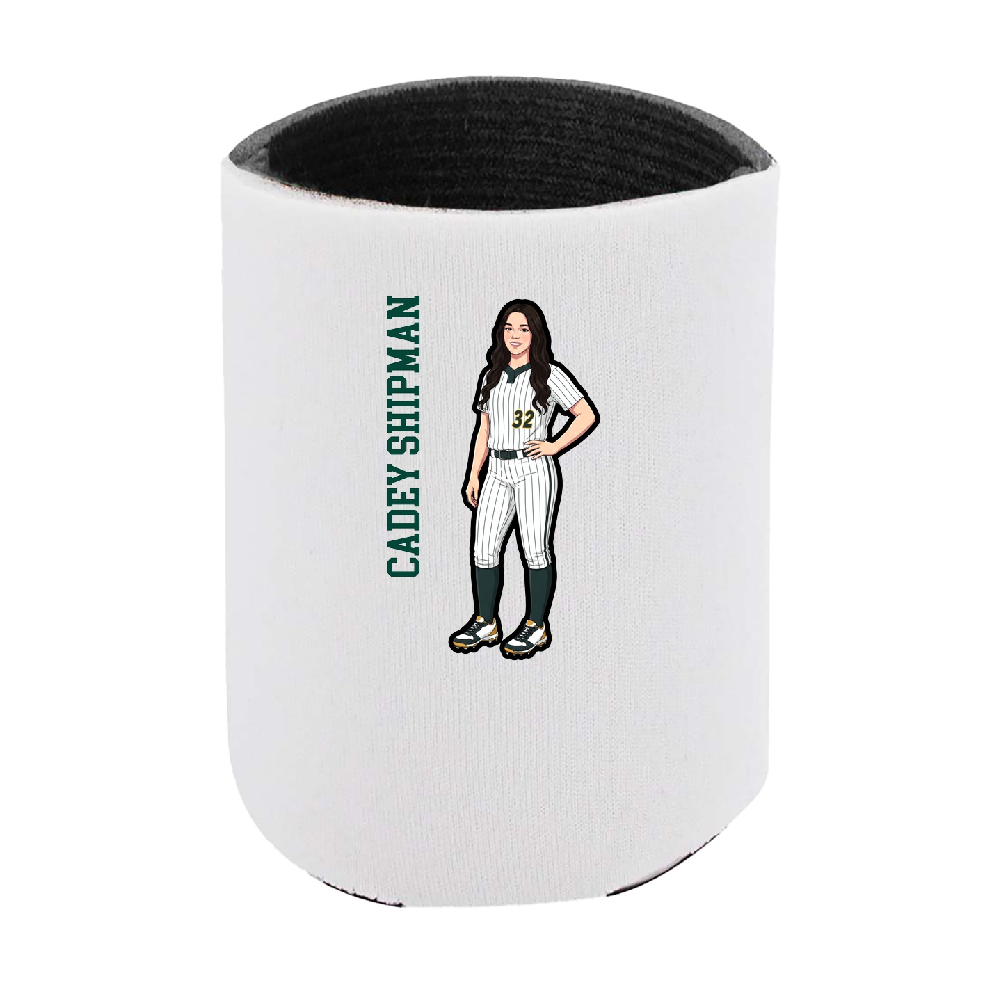Can Holder — Name Vertical in White