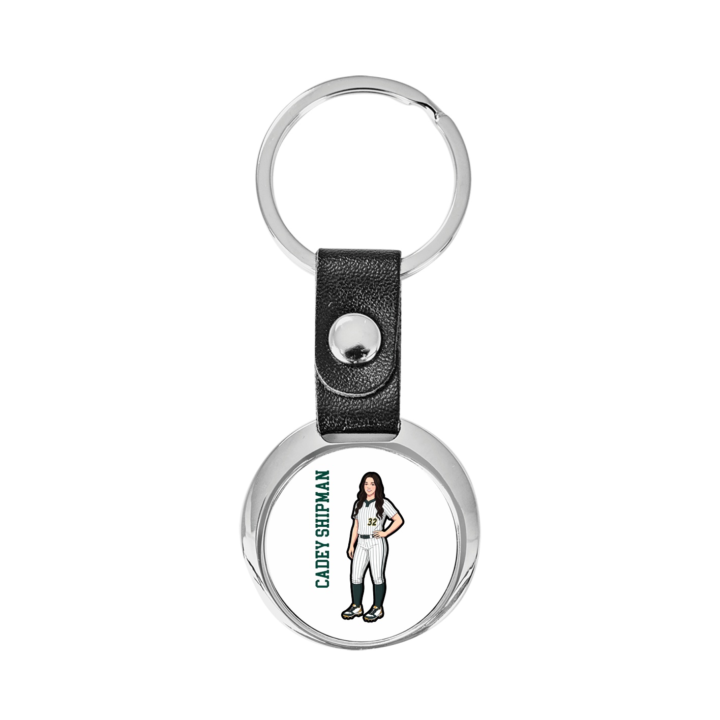 Key Chain — Name Vertical in Classic