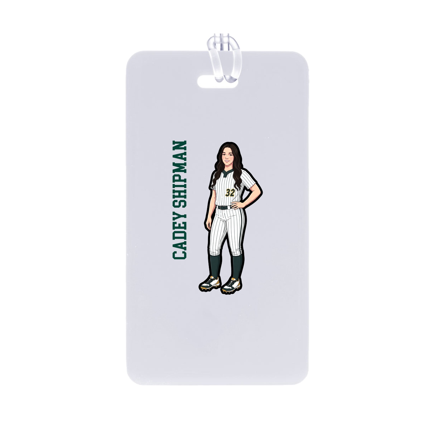 Bag Tag — Name Vertical in Classic
