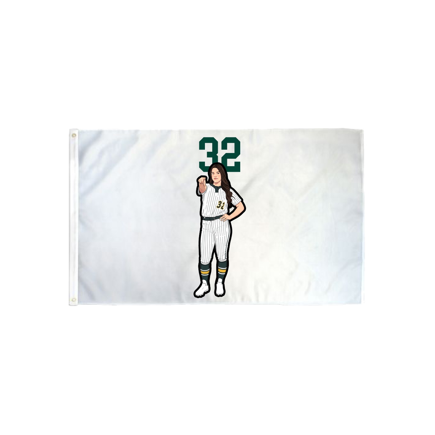 3x5 Flag — Number Top in Classic