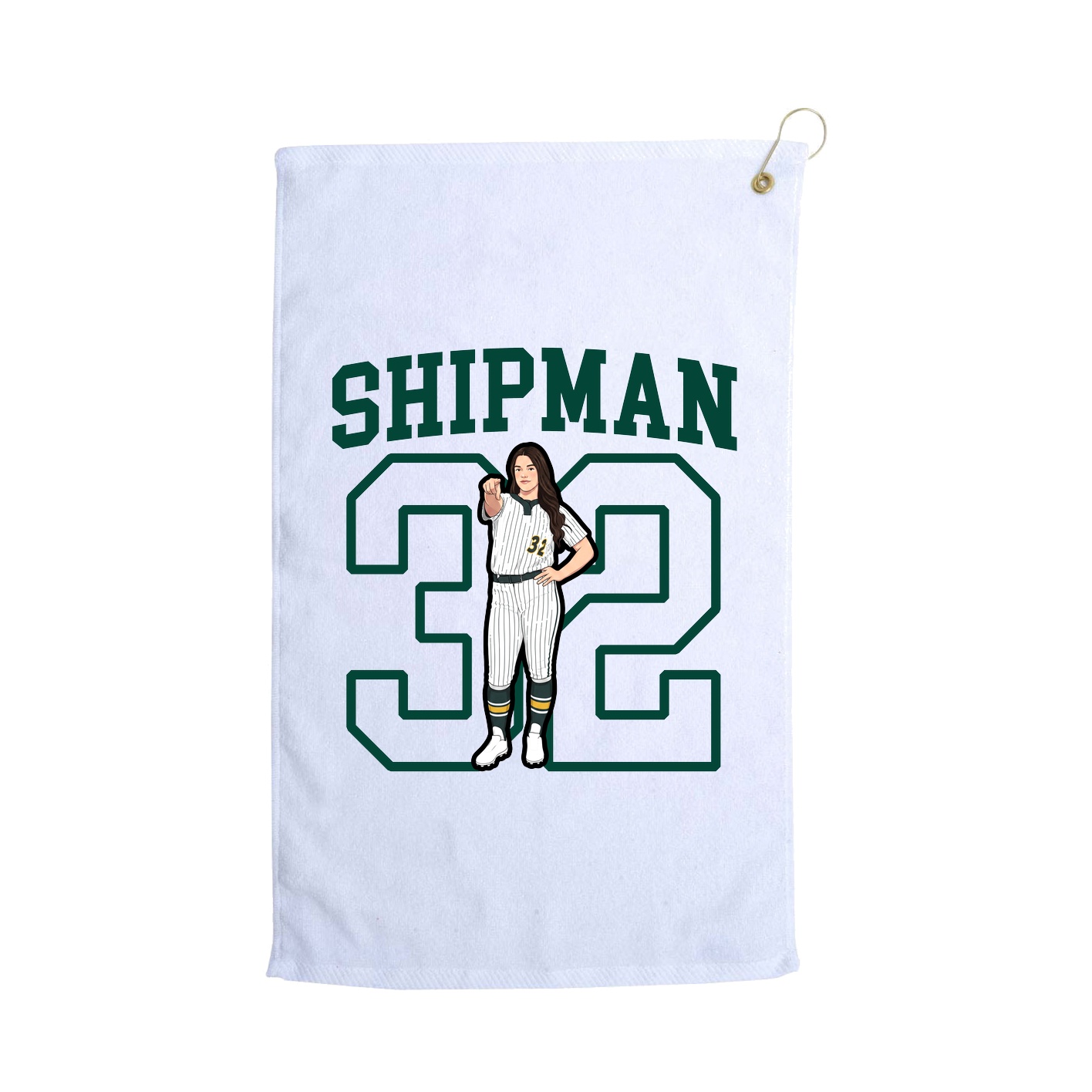 Golf Towel — Shirsey in White