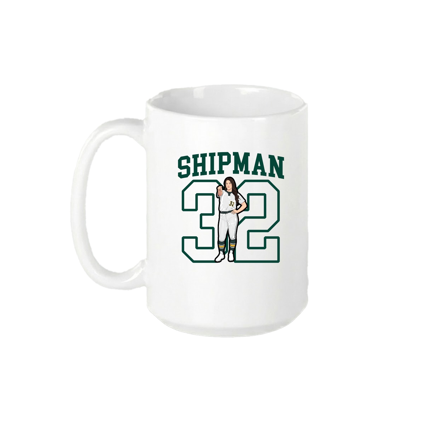 15oz Coffee Mug — Shirsey in White