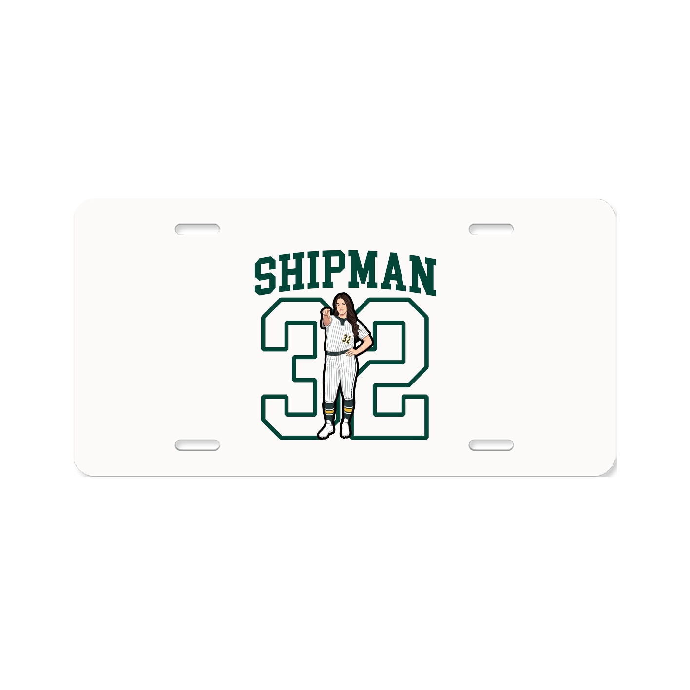 License Plate — Shirsey in Classic