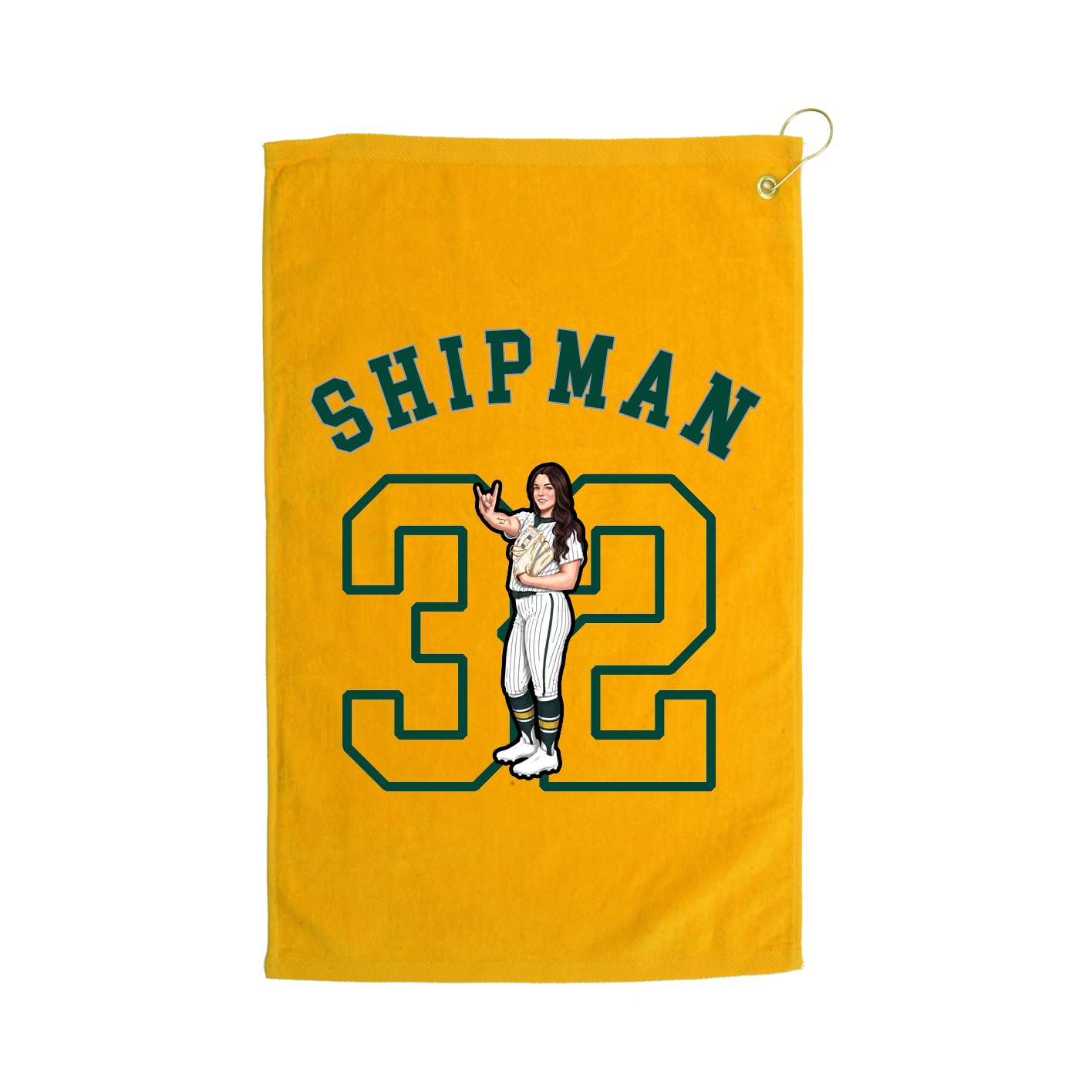 Golf Towel — Shirsey Arch in Gold