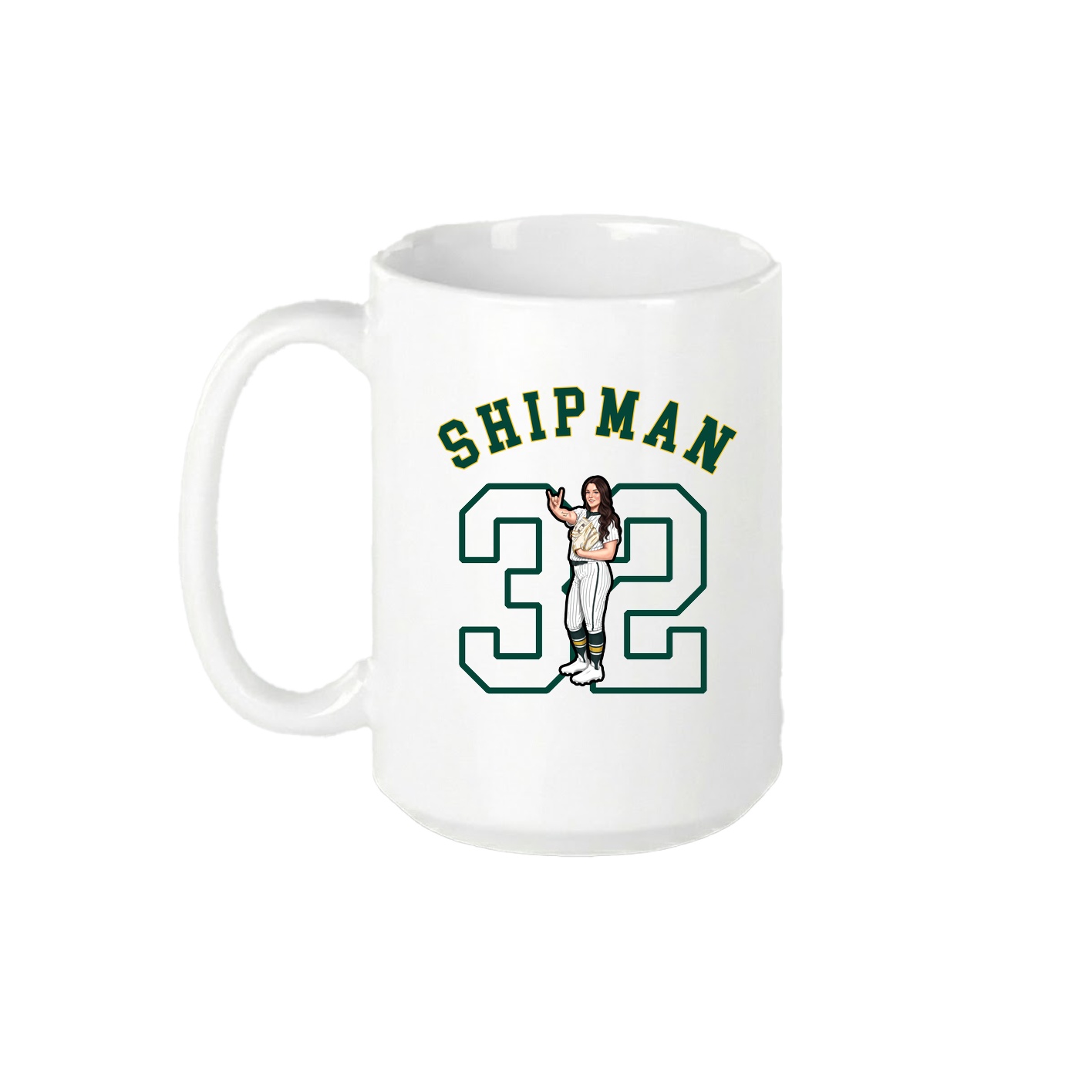 15oz Coffee Mug — Shirsey Arch in White