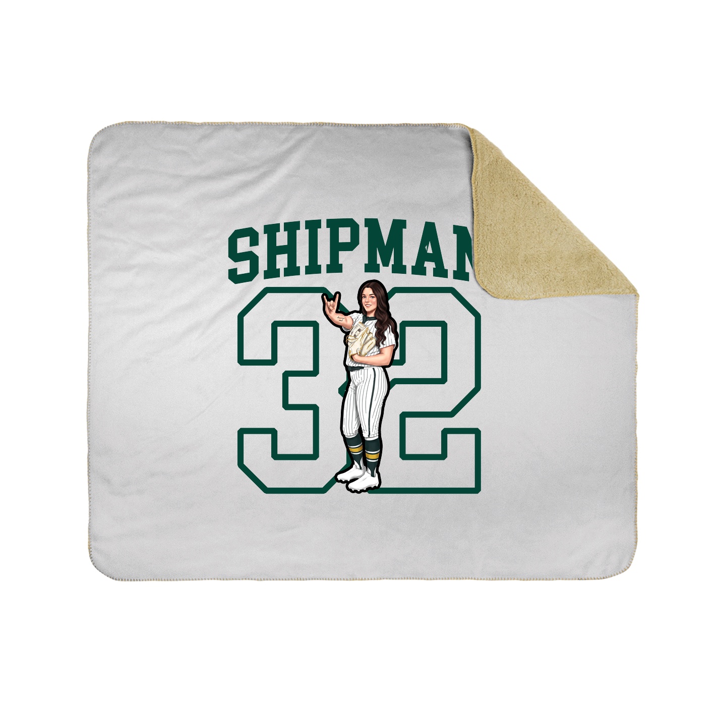 Throw Blanket — Shirsey in White