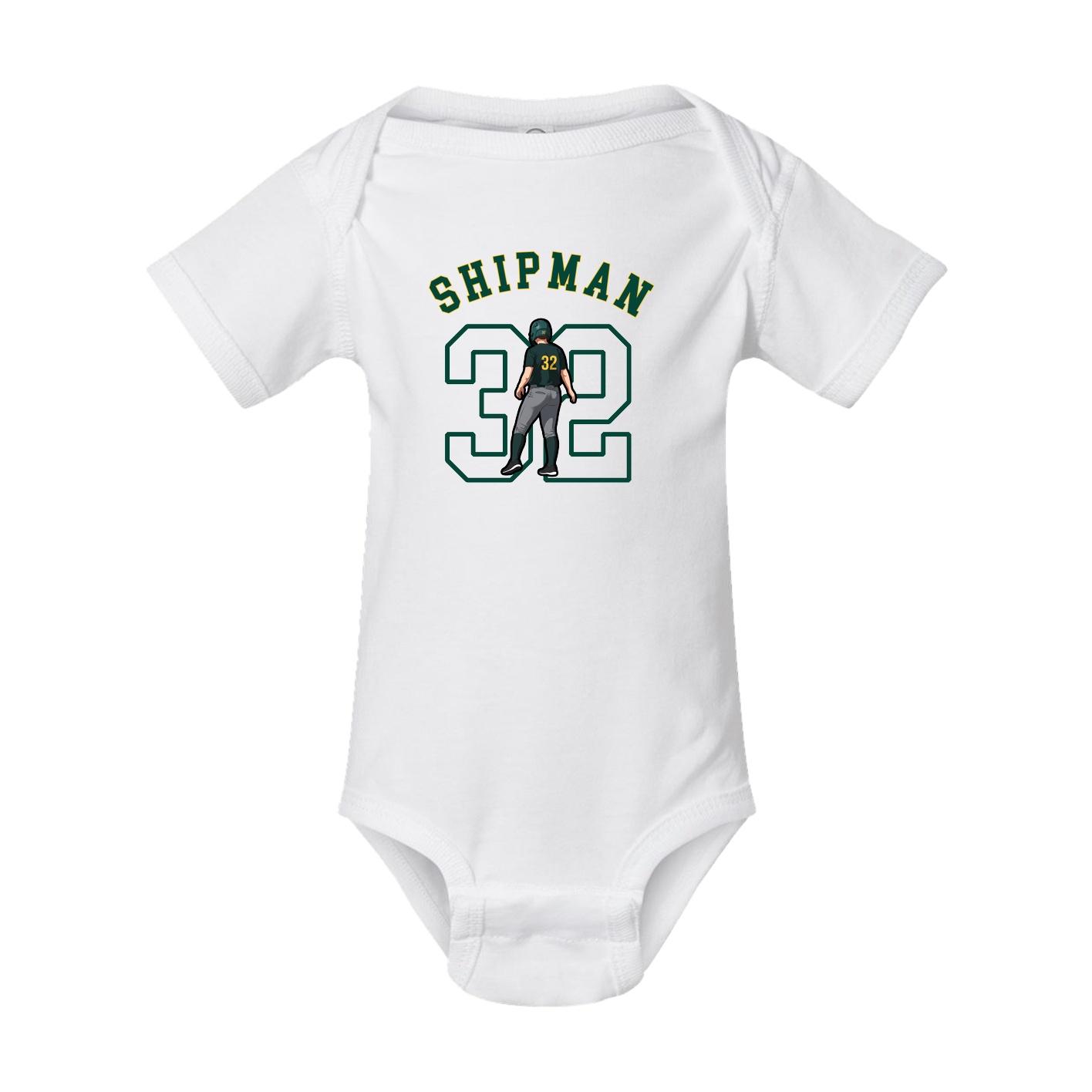 Baby Onesie — Shirsey Arch in White
