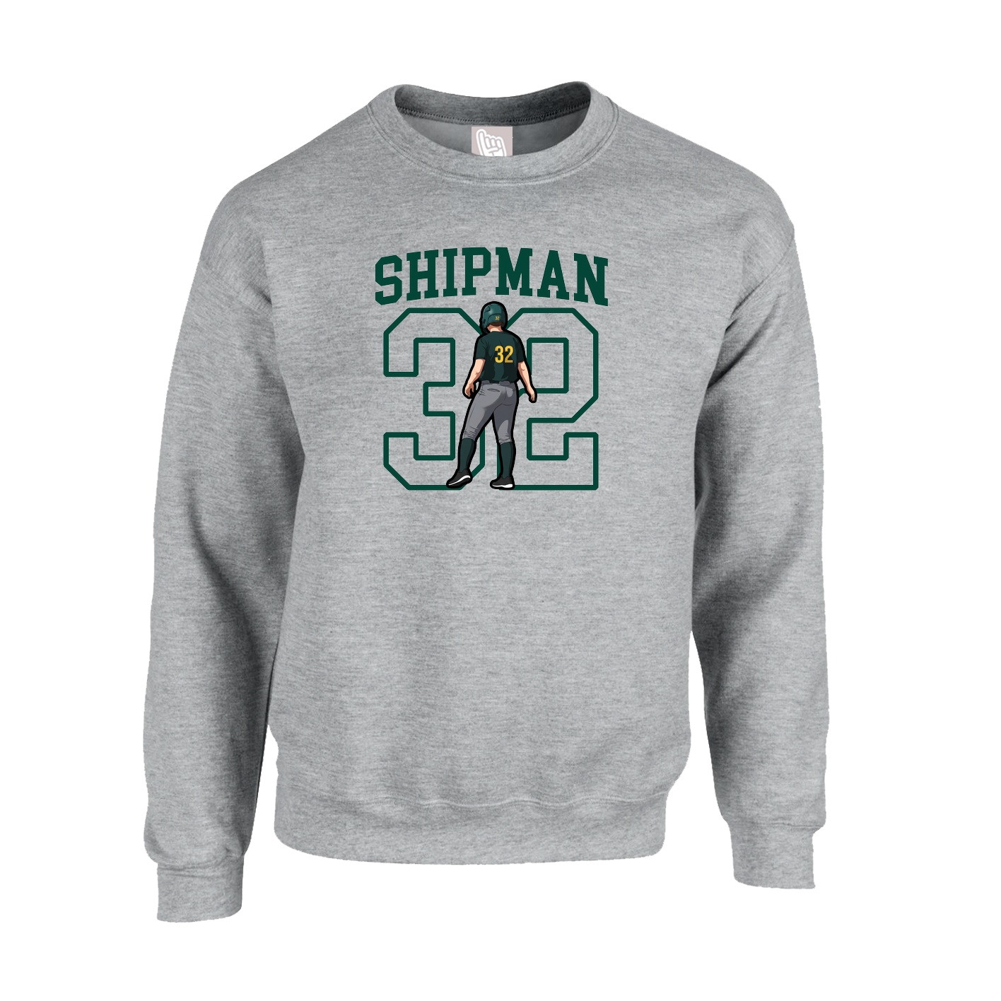 Fleece Crew — Shirsey in Grey