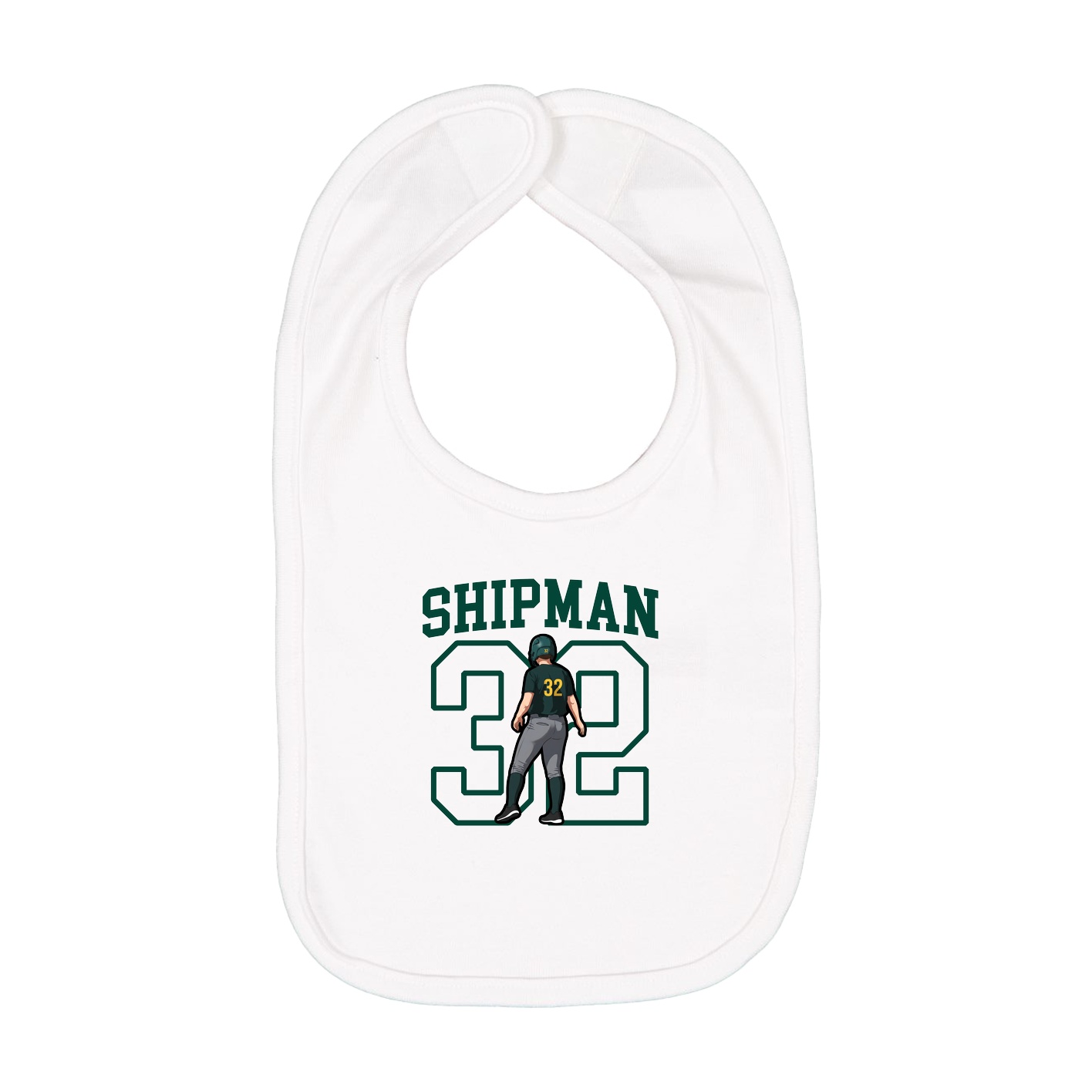 Infant Bib — Shirsey in White