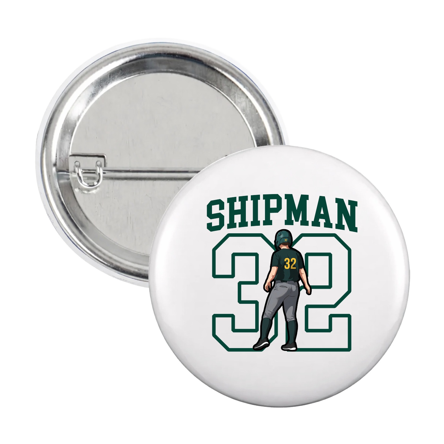 Game Day Button — Shirsey in White