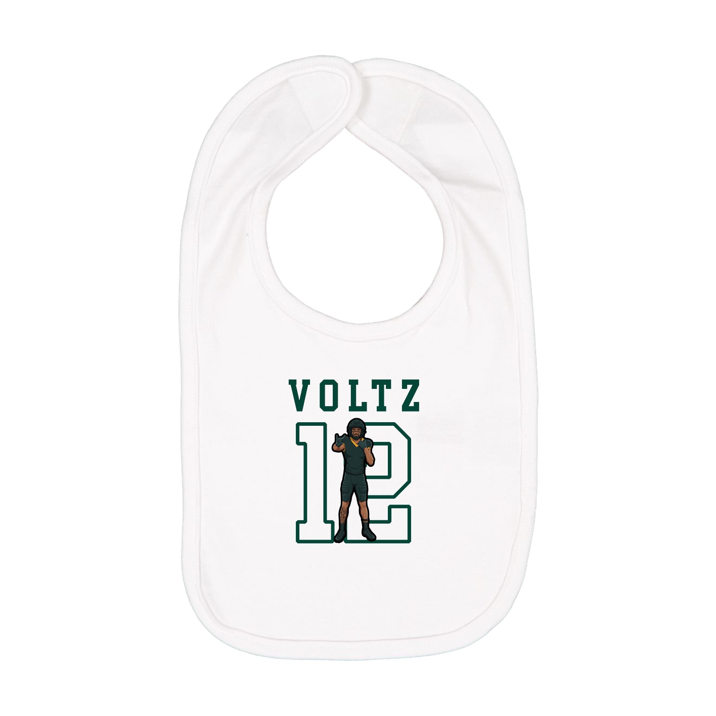 Infant Bib — Shirsey in White