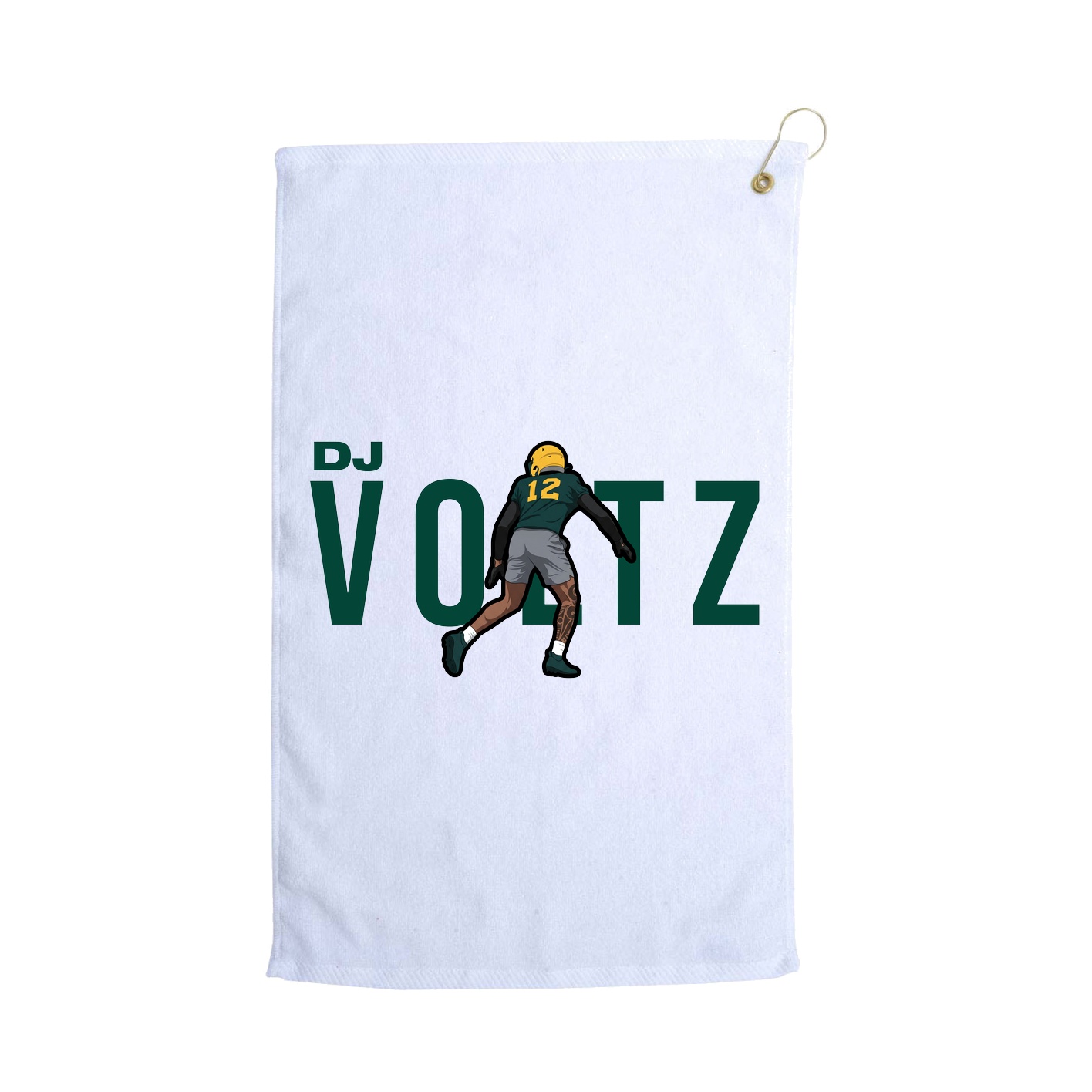 Golf Towel — Player Name in White