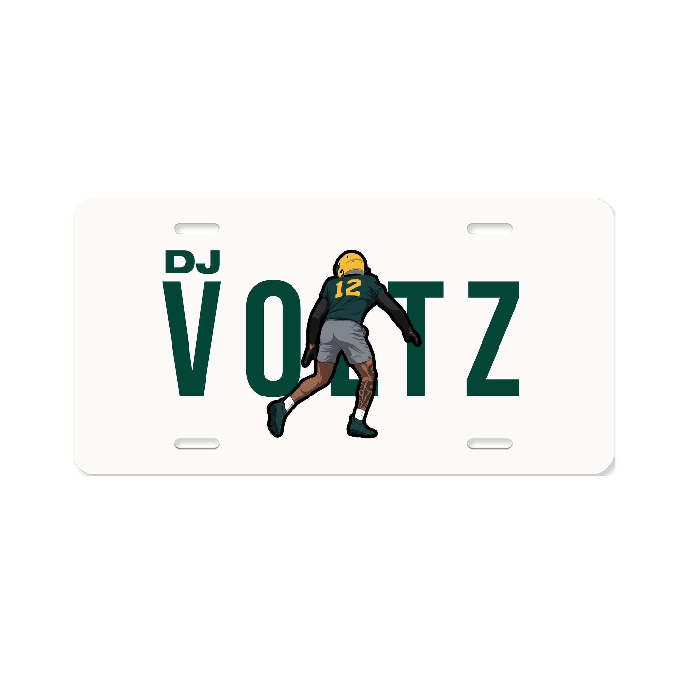 License Plate — Player Name in Classic
