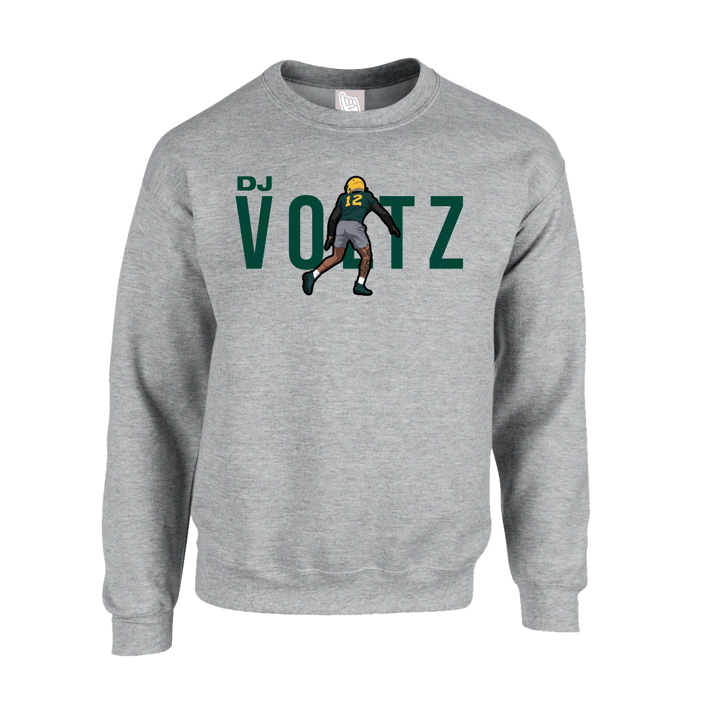 Fleece Crew — Player Name in Grey