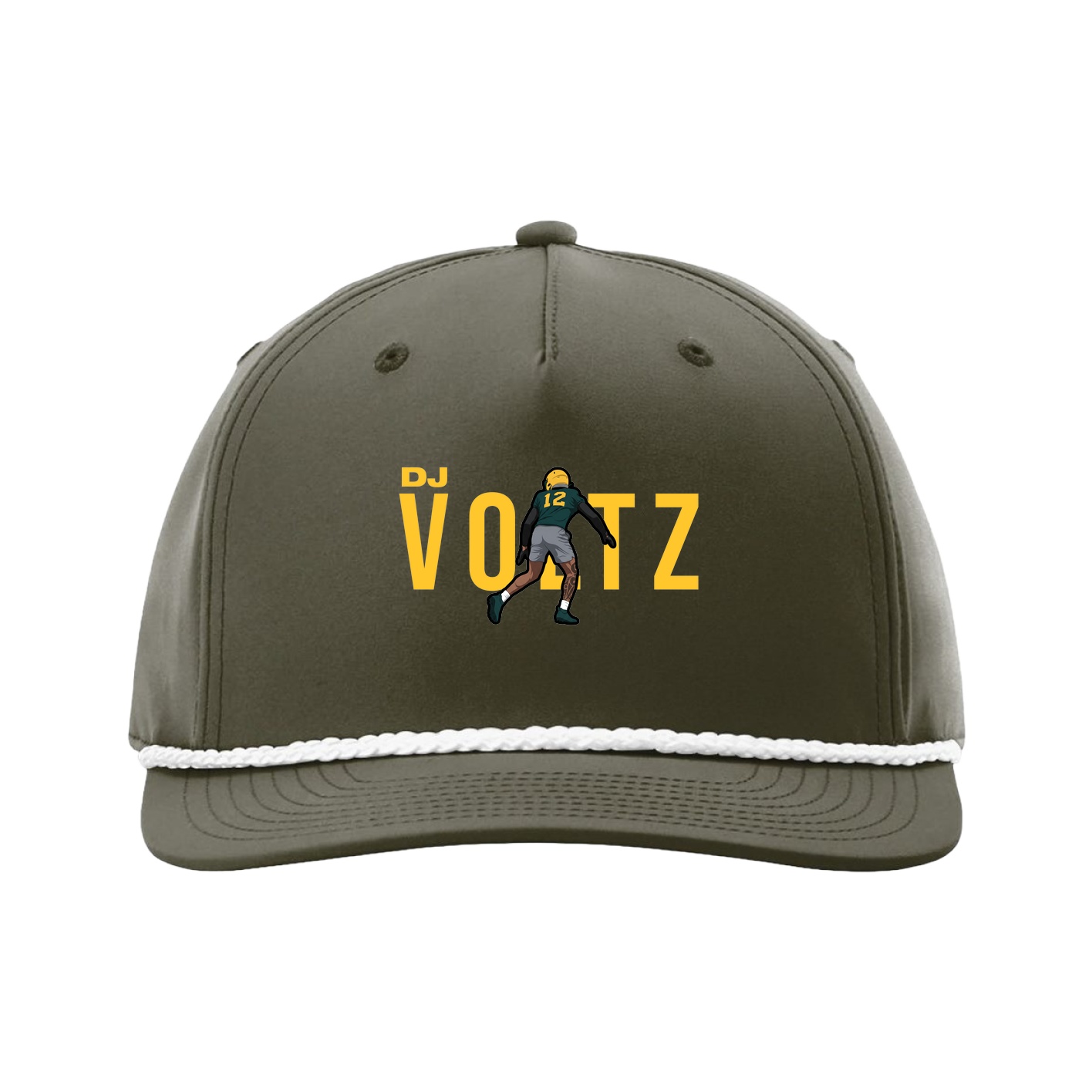 Five-Panel Classic Rope Cap — Player Name in Green