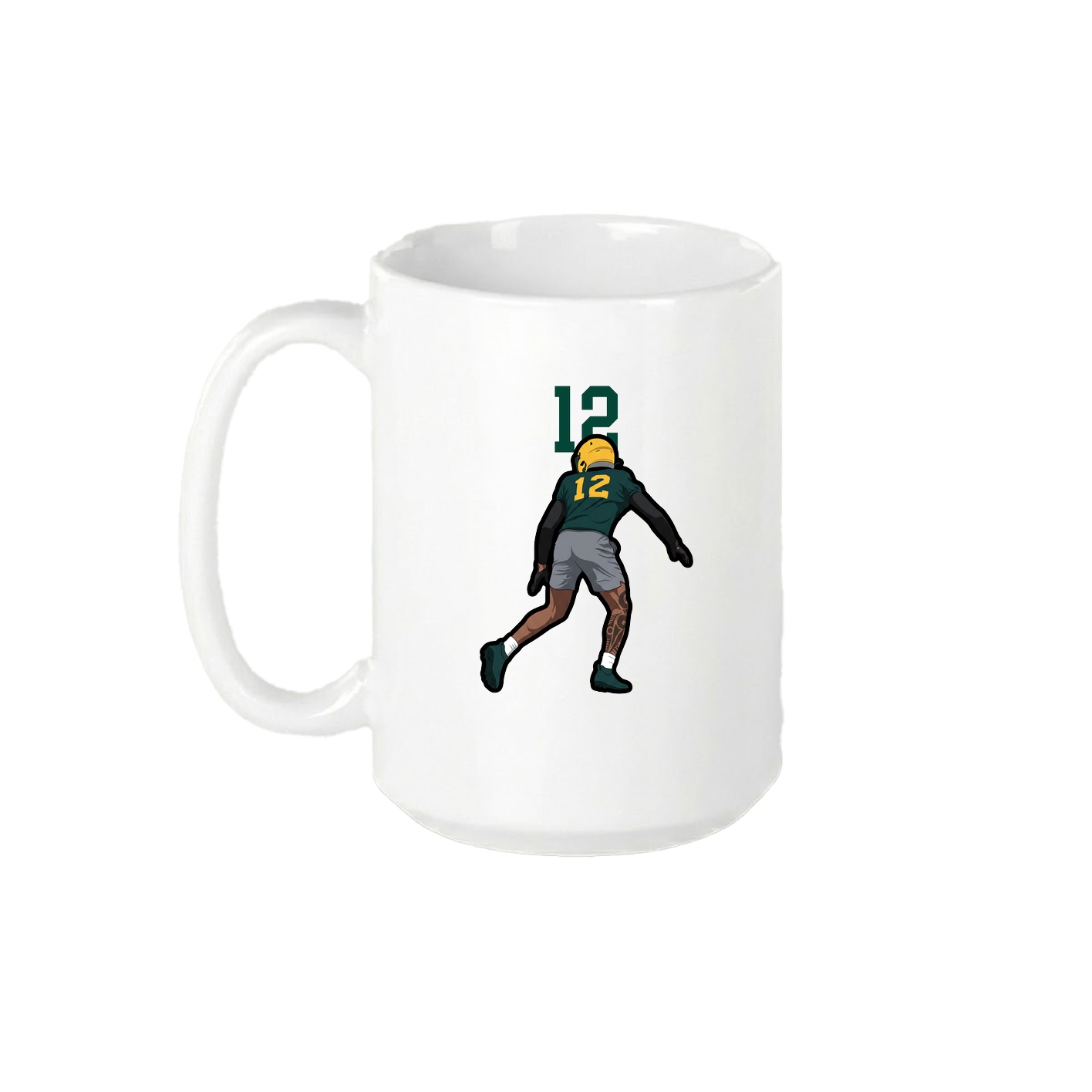 15oz Coffee Mug — Number Top in White