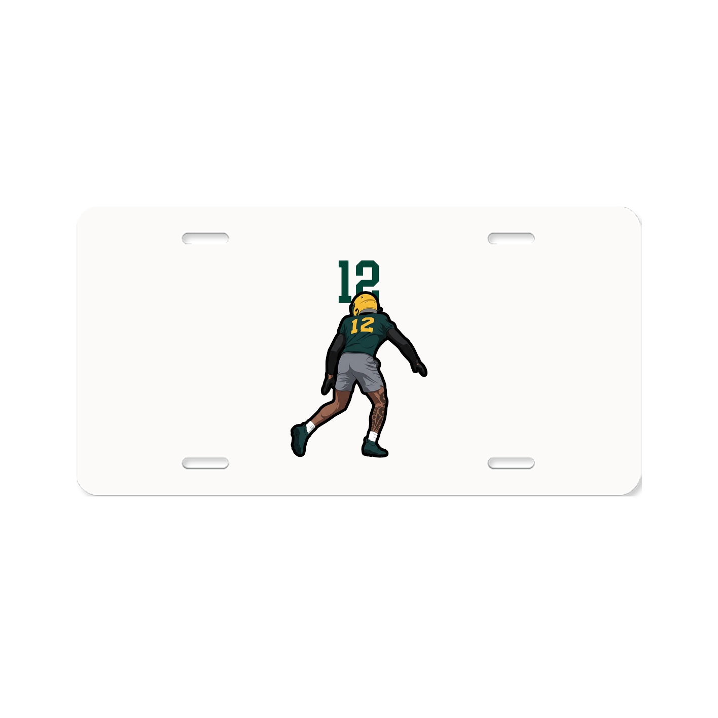 License Plate — Number Top in Classic